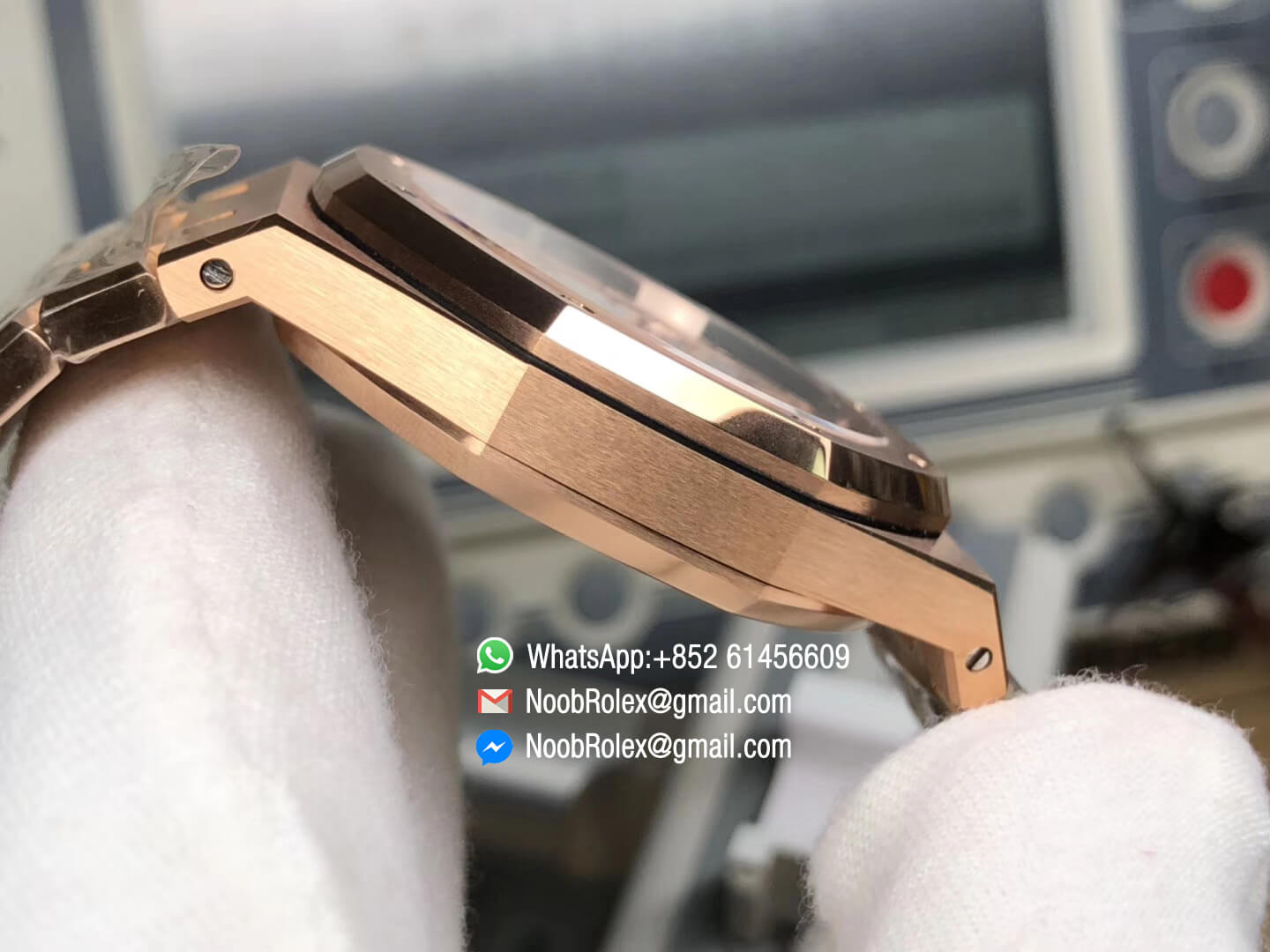 AP Royal Oak 41mm 15400 Rose Gold Plated White Textured Dial on Rose Gold Bracelet A3120 JF Best Replica Edition V5 07