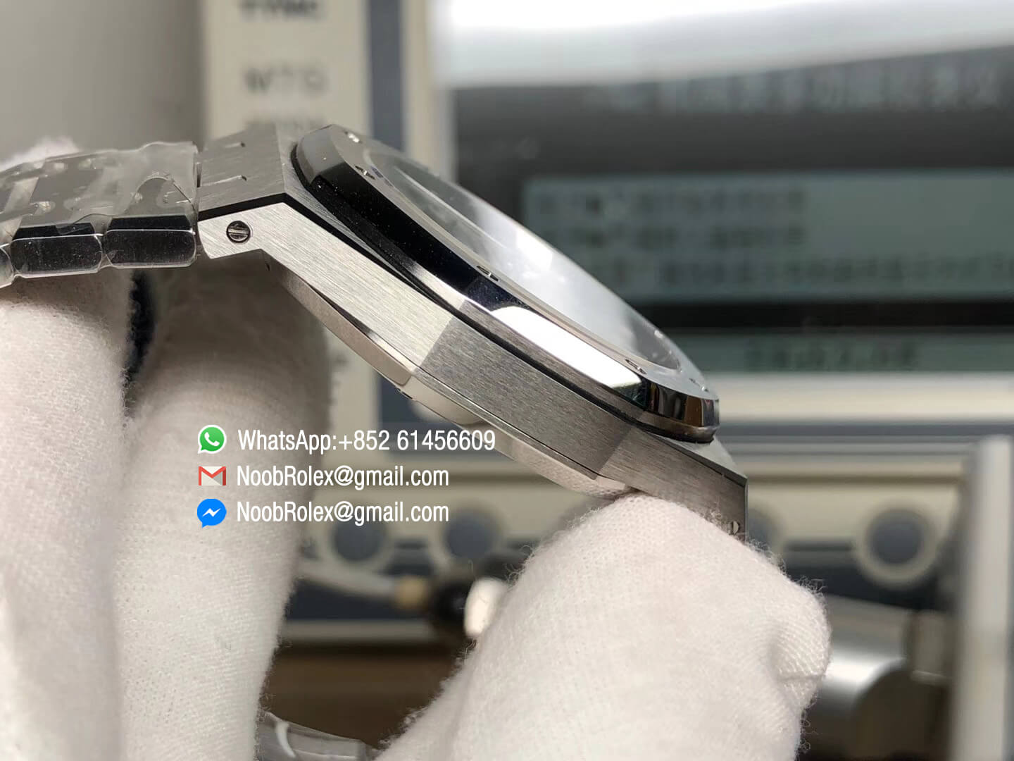 AP Royal Oak 41mm 15400 Stainless Steel Case Gray Textured Dial on Steel Bracelet A3120 JF Top Clone Best Edition V5 04