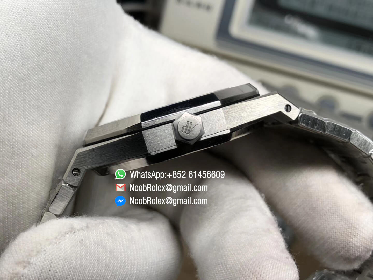 AP Royal Oak 41mm 15400 Stainless Steel Case Gray Textured Dial on Steel Bracelet A3120 JF Top Clone Best Edition V5 06