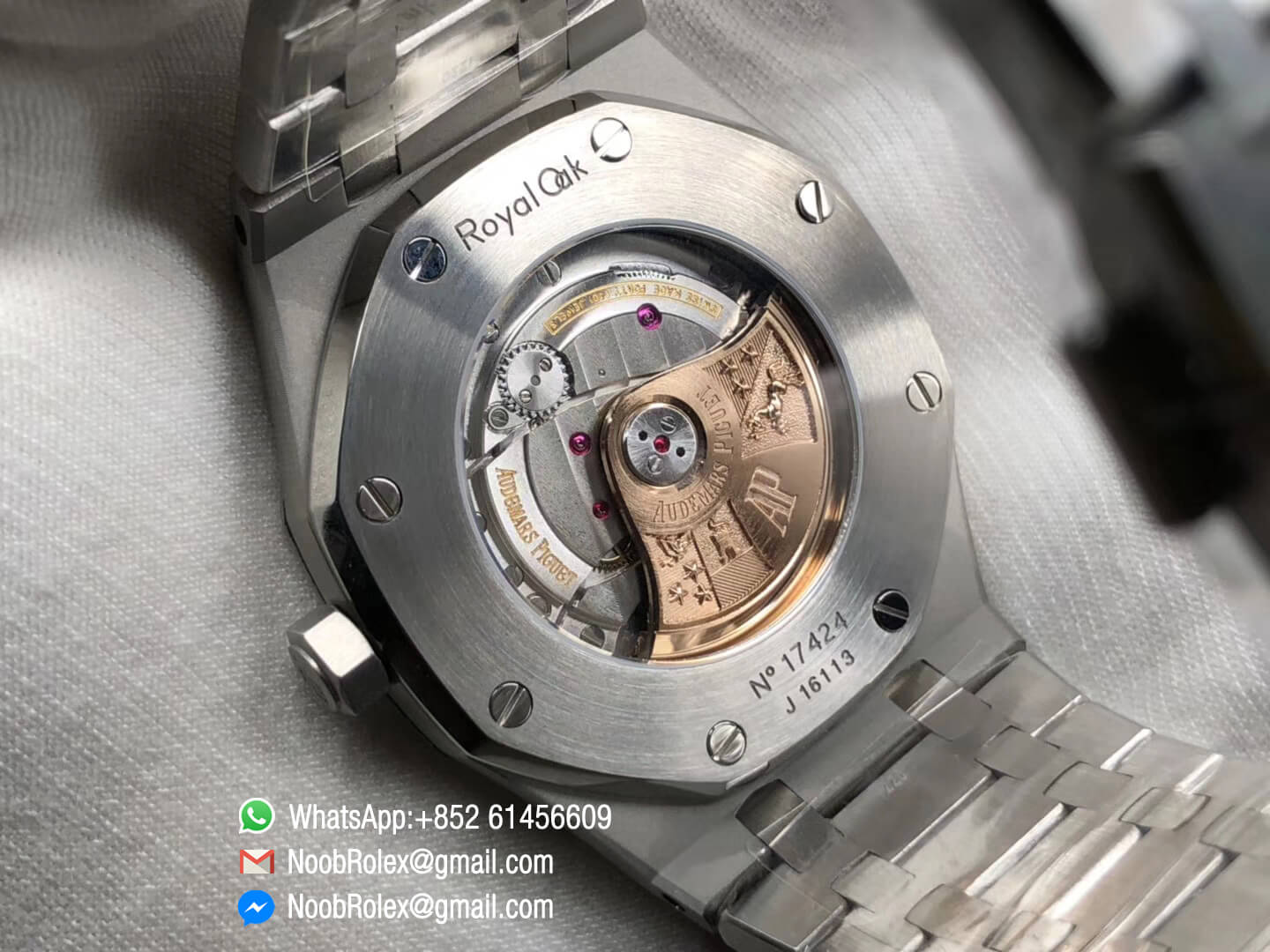 AP Royal Oak 41mm 15400 Stainless Steel Case Gray Textured Dial on Steel Bracelet A3120 JF Top Clone Best Edition V5 07