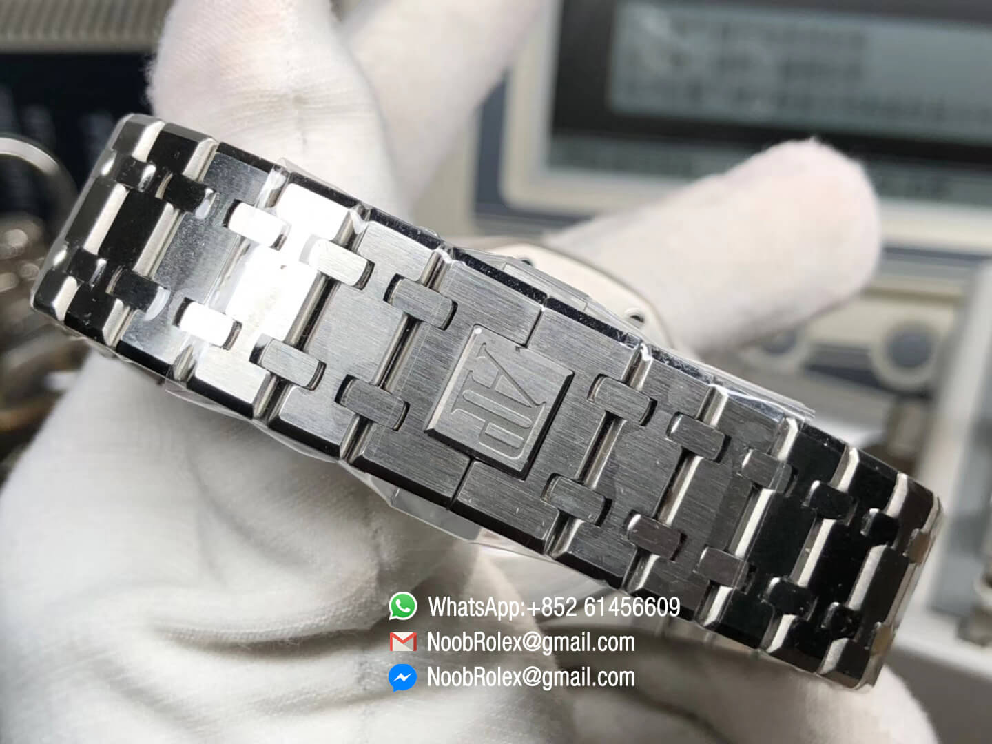 AP Royal Oak 41mm 15400 Stainless Steel Case Gray Textured Dial on Steel Bracelet A3120 JF Top Clone Best Edition V5 09