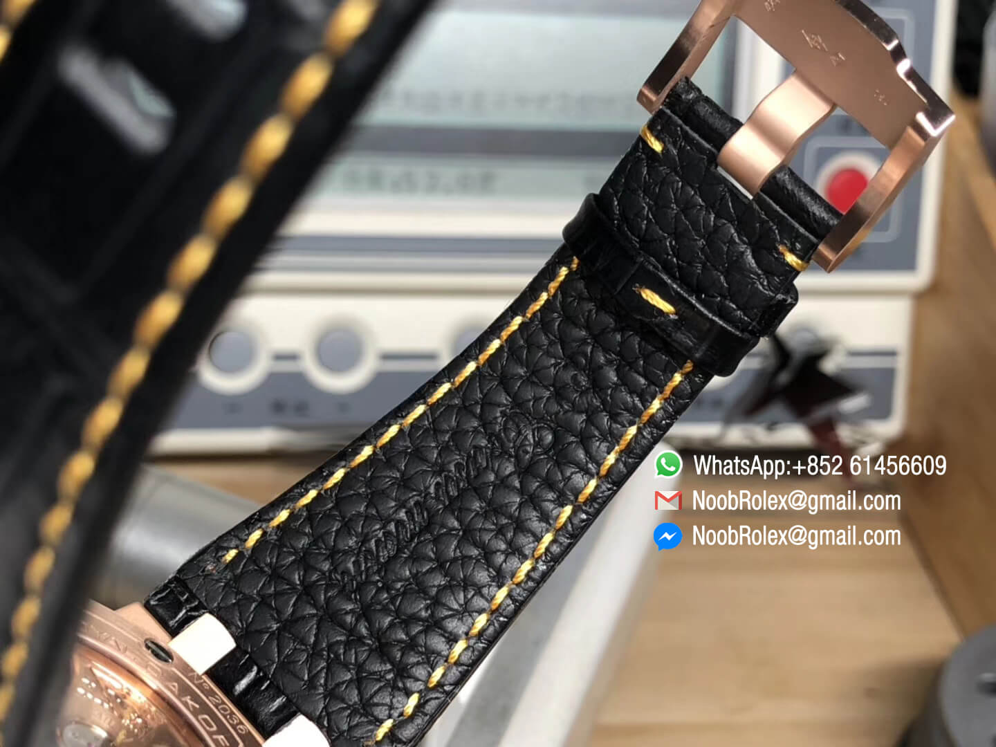 AP Royal Oak Offshore 2014 Gold Theme Rose Gold Case on Black Leather Strap A3126 Movement 2018 JF Best Version V2 08