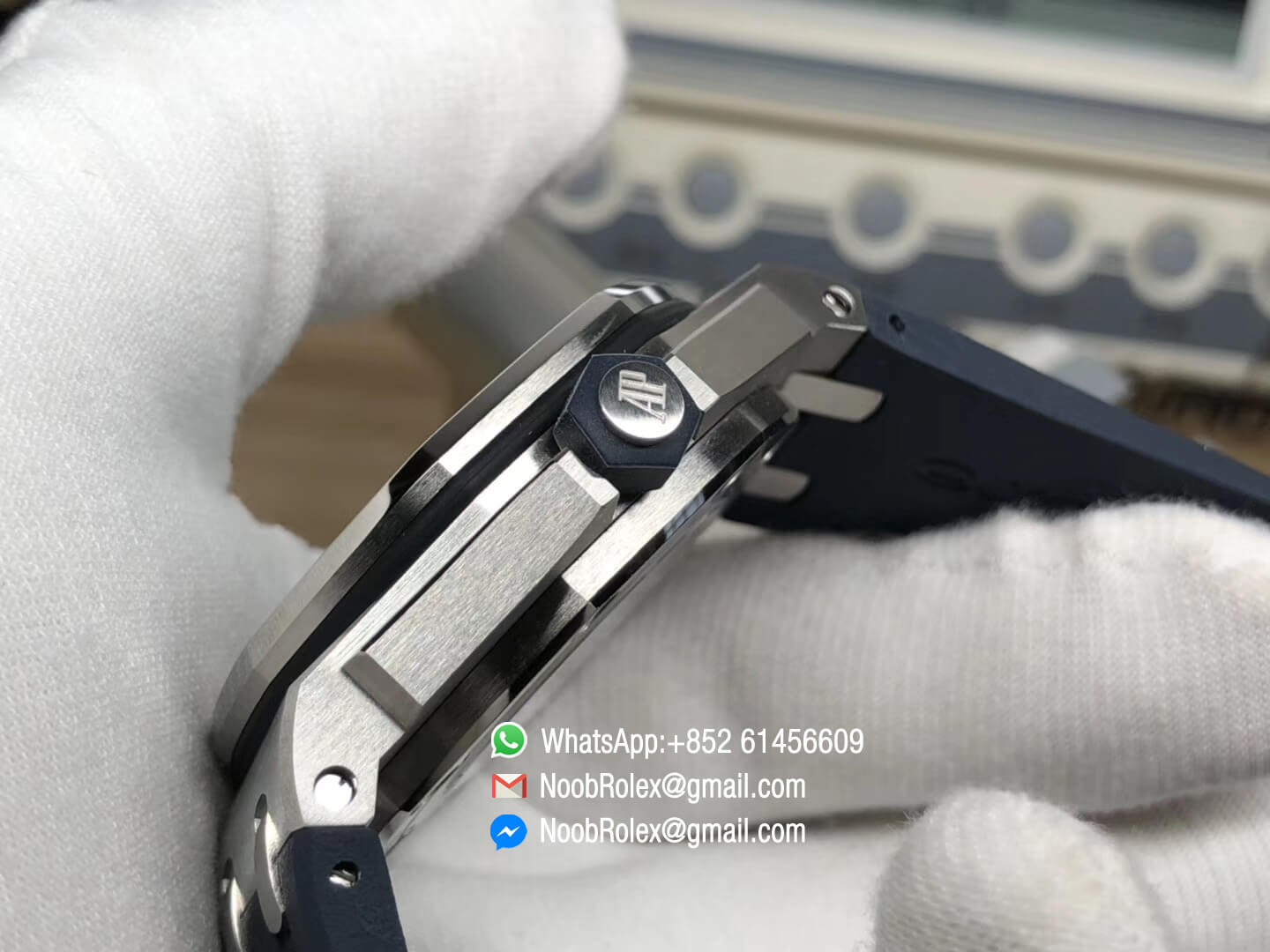 AP Royal Oak Offshore Diver 2017 Blue Dial 15710 on Rubber Strap A3120 Movement JF Best Edition Clone 06