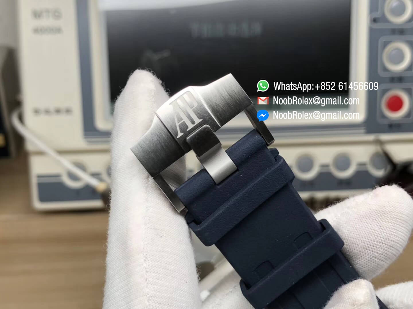 AP Royal Oak Offshore Diver 2017 Blue Dial 15710 on Rubber Strap A3120 Movement JF Best Edition Clone 09