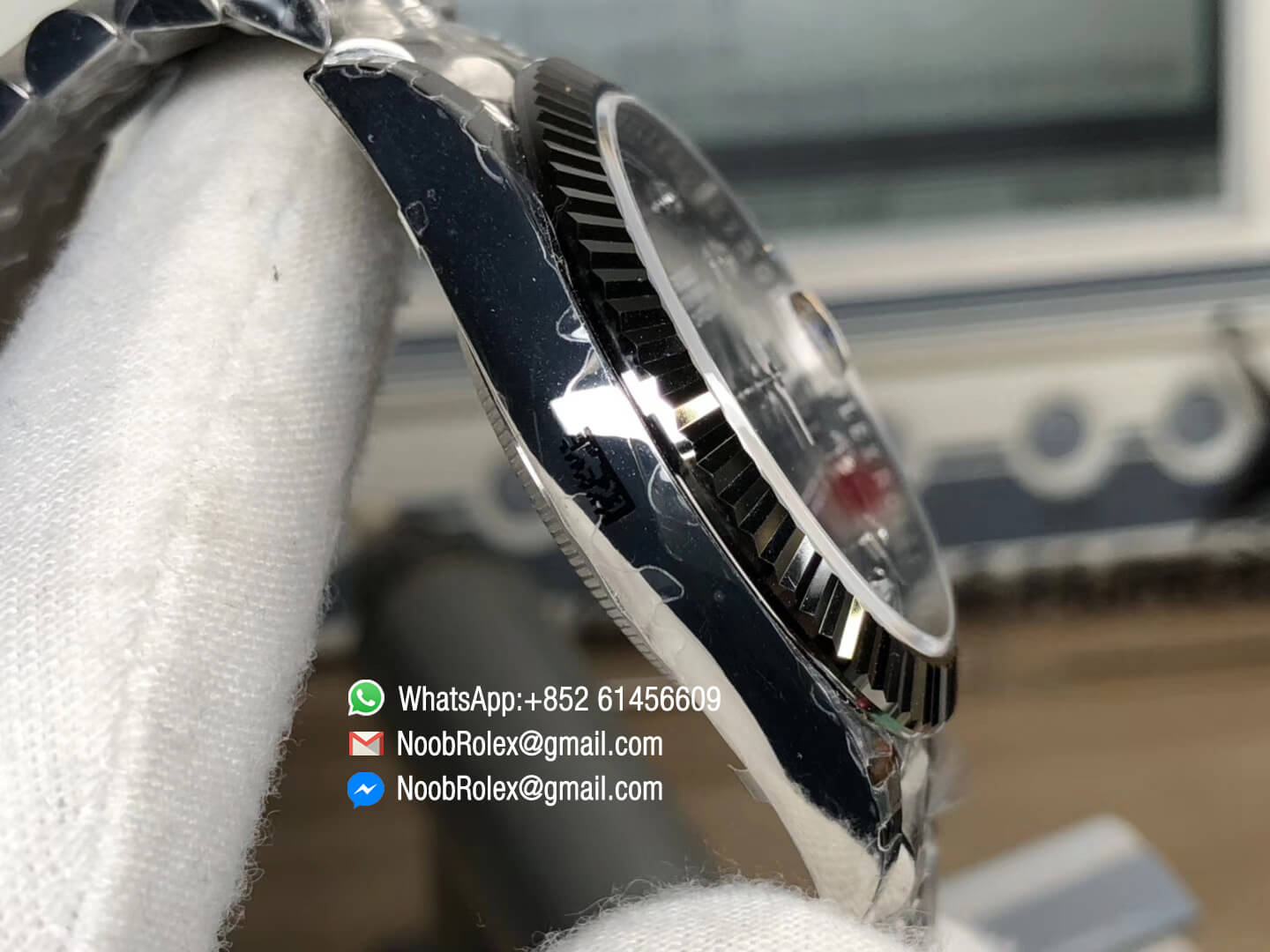 DateJust 41 126334 Fluted Bezel Gray Dial Diamonds Markers on Stainless Steel Case Jubilee Bracelet A3235 Noob Top Fake Quality 04