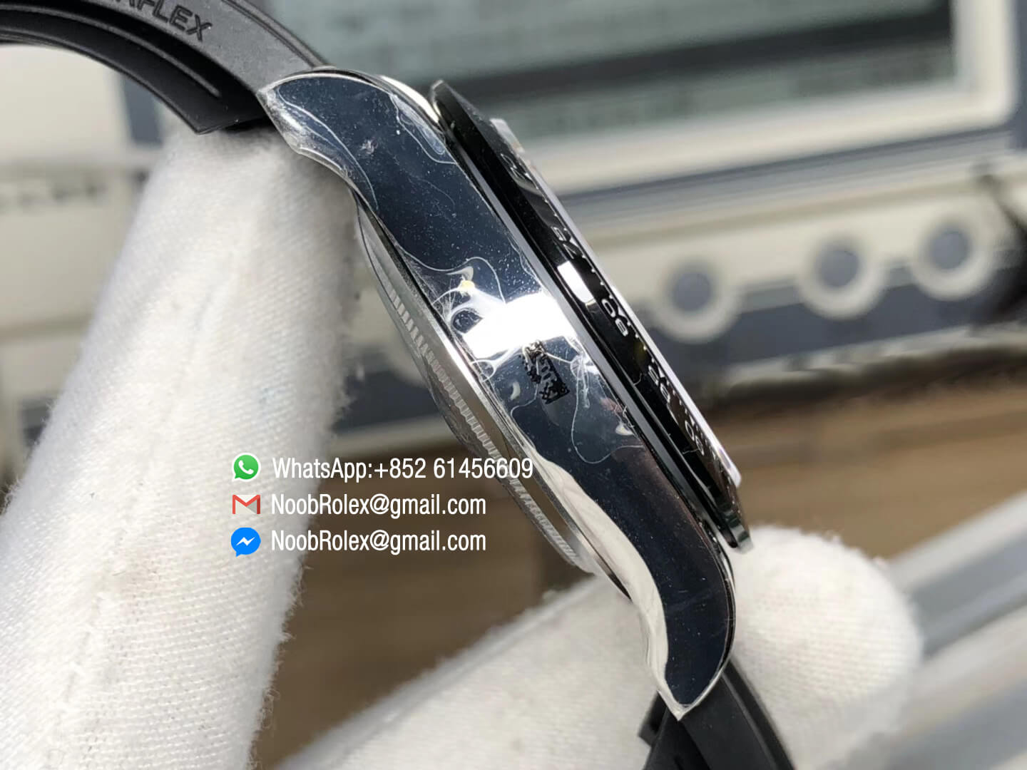 Daytona 116519 Noob Top Clone Level Best Edition SA4130 Movement 904L Stainless Steel Case GrayBlack Dial on Black Rubber Strap 04