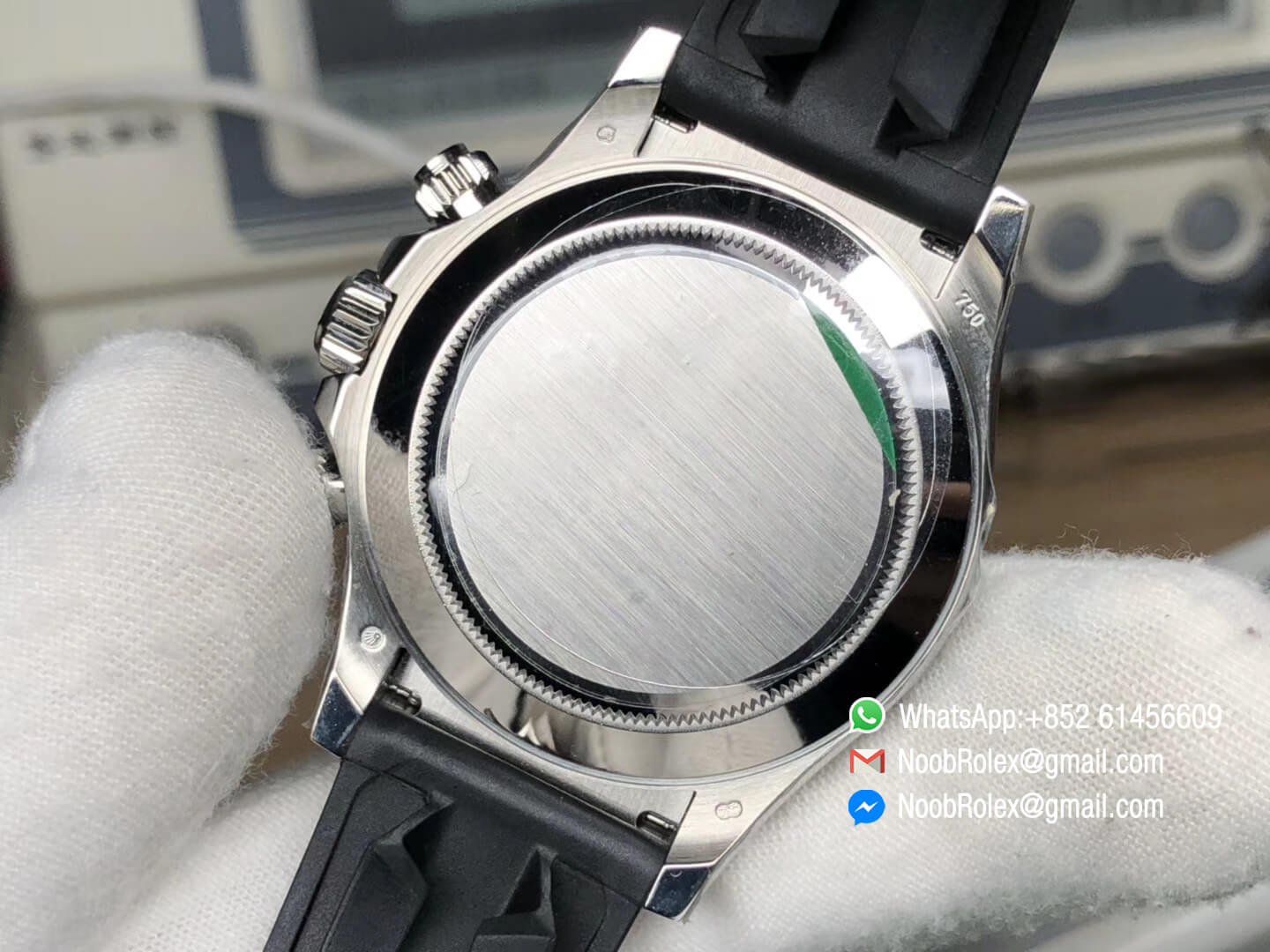 Daytona 116519 Noob Top Clone Level Best Edition SA4130 Movement 904L Stainless Steel Case GrayBlack Dial on Black Rubber Strap 08