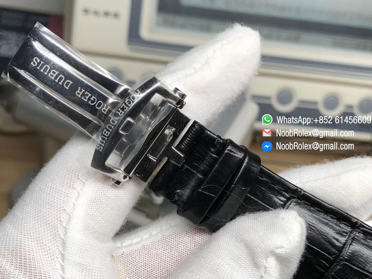 Excalibur 42mm Horloger Genevois Dbex0536 SS Silver Dial on Black Leather Strap A830 RDF Best Edition Top Rep Watch 09