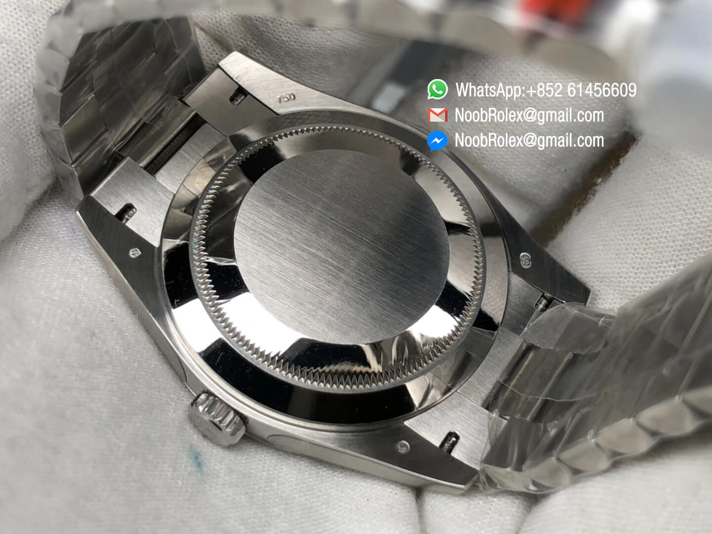 Oyster Perpetual Day Date 40 228239 Steel Case Ice Blue with Diagonal Motif Dial Asian Clone Calibre 3255 Movement President Bracelet 07