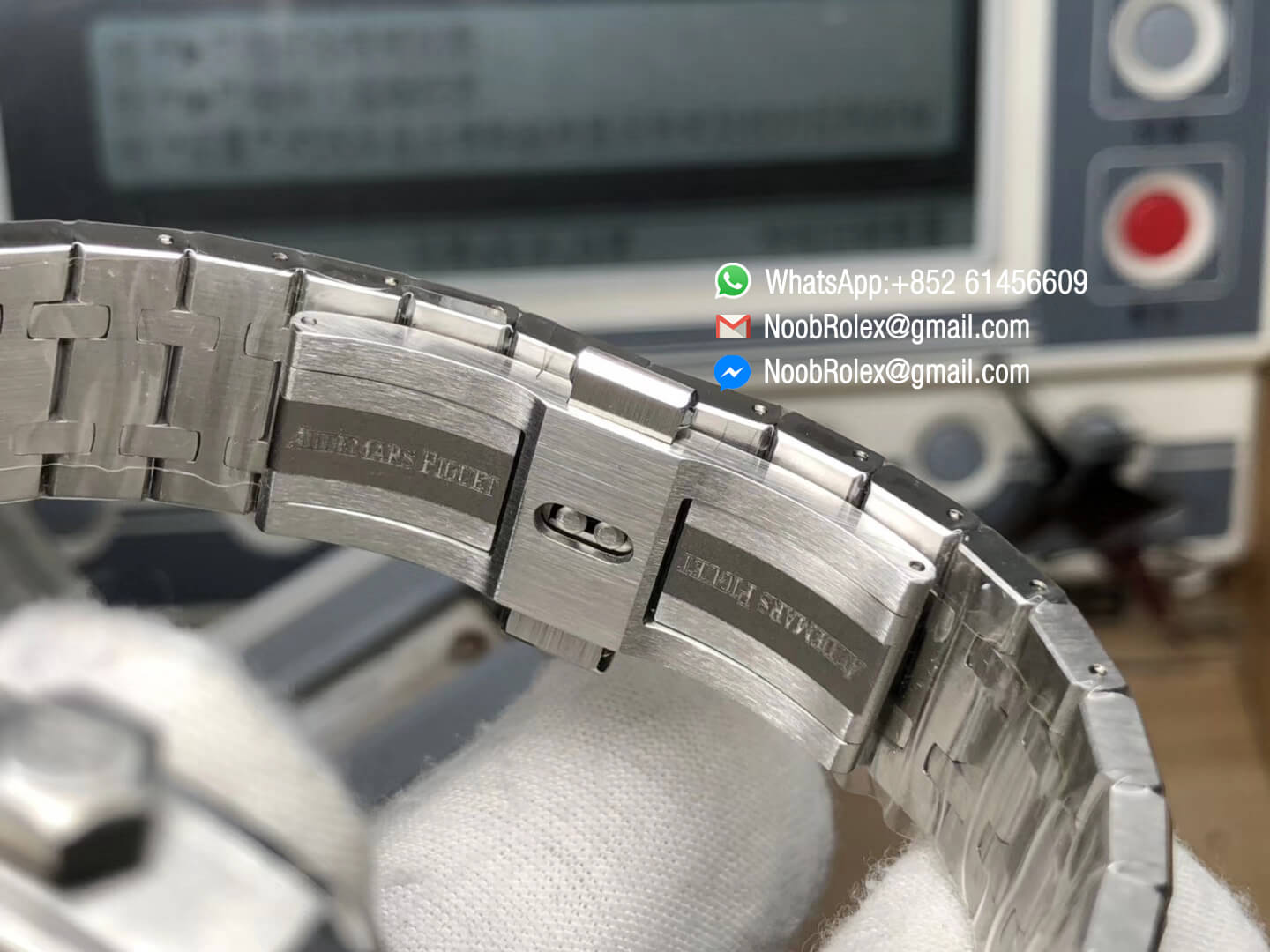 Royal Oak 41mm Complicated Function 26574 Stainless Steel Case Bracelet Blue Textured Dial A5134 JF Best Edition 09