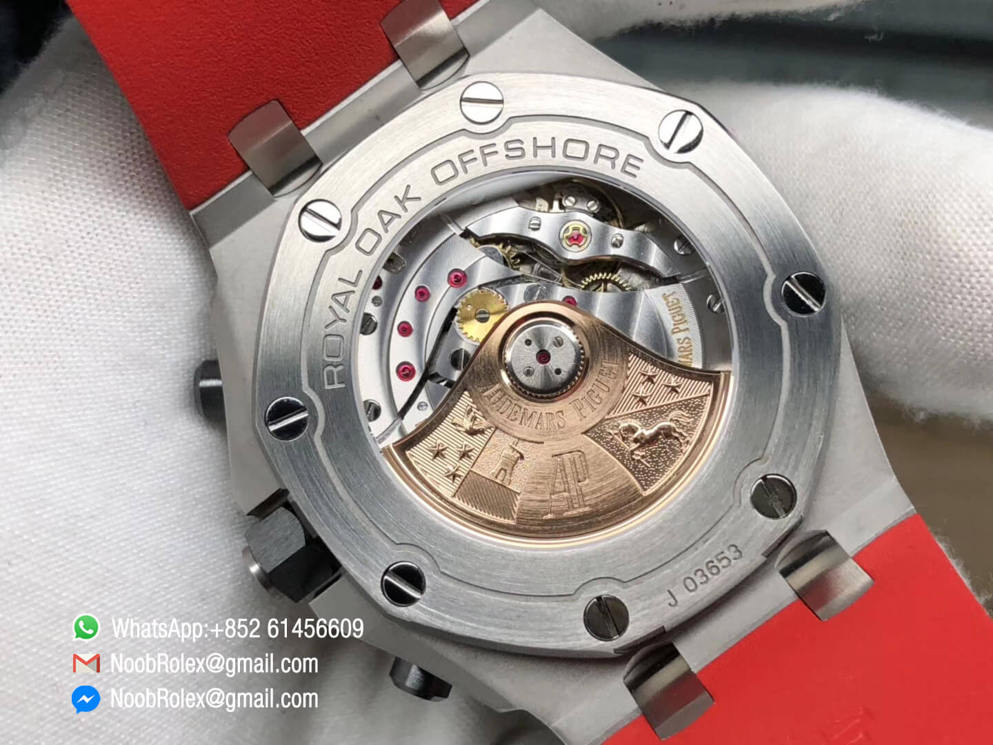 Royal Oak Offshore 26470SO 2018 SIHH Dark Knight Theme Black Dial Black Red Rubber Strap Chrono A3126 JF Best Edition 07