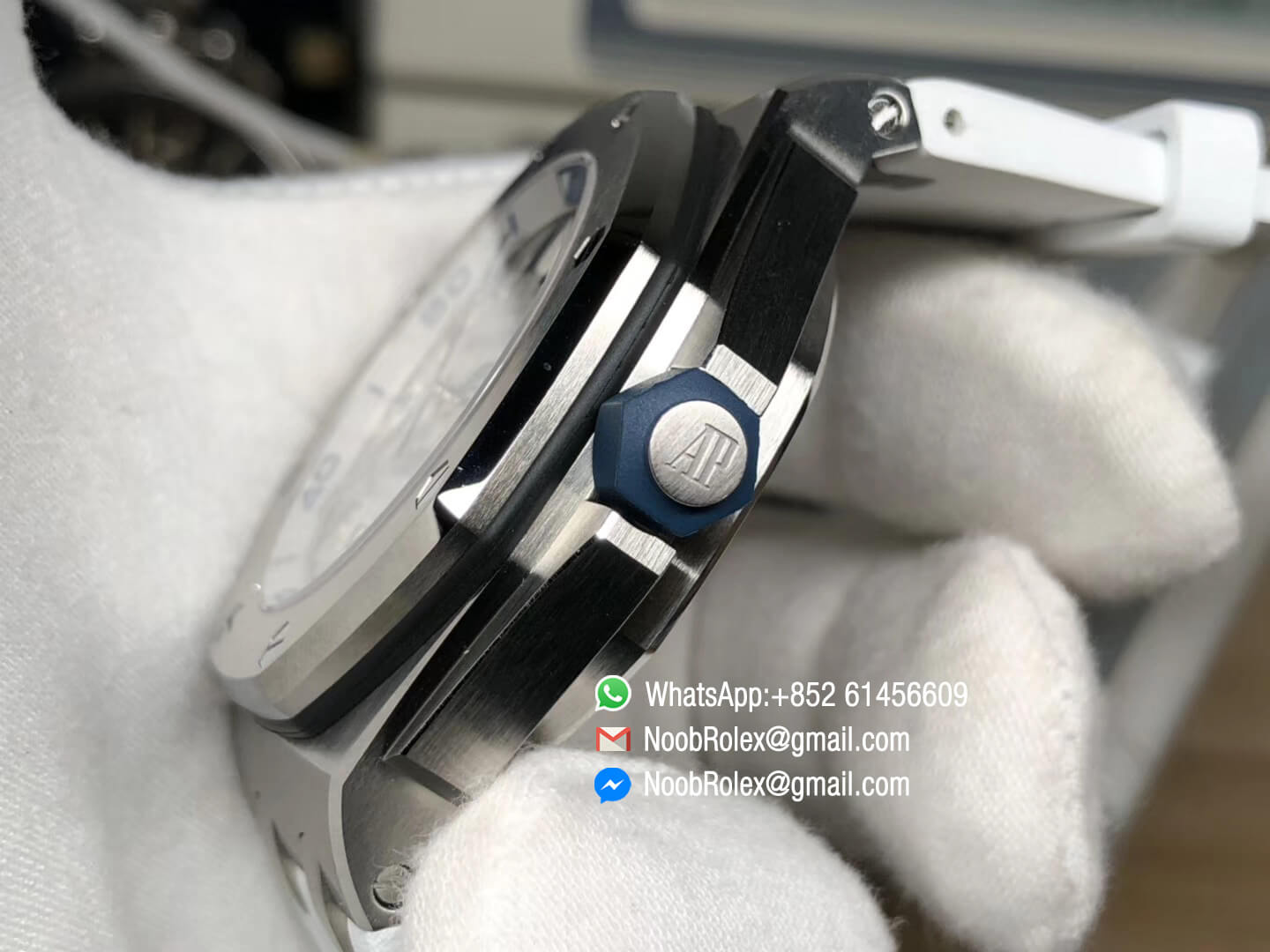 Royal Oak Offshore Diver 2017 White Dial White Rubber Strap AP 15710 on A3120 JF Best Quality Top Level Clone 06