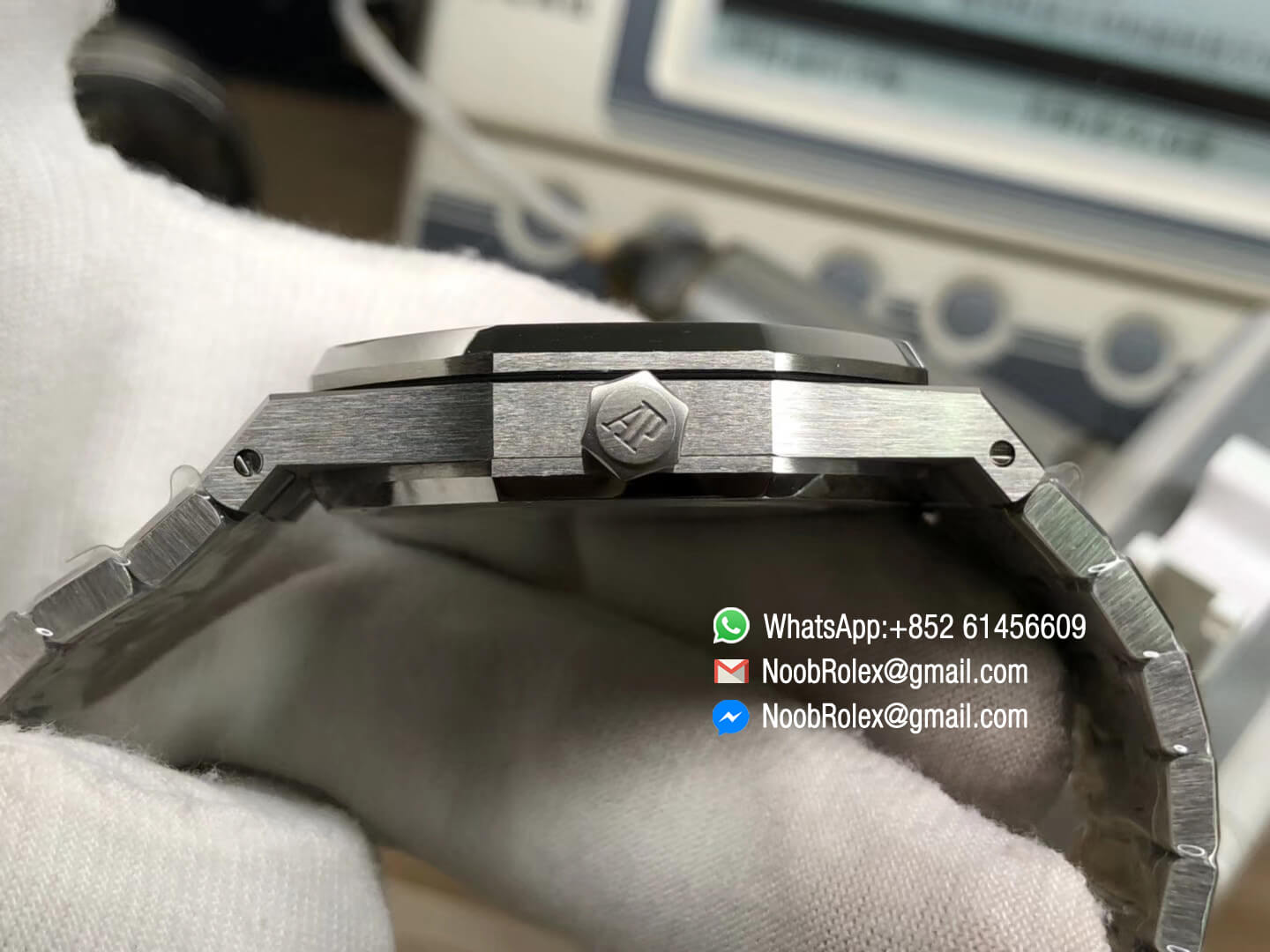 Royal Oak Tourbillon Extra thin Stainless Steel Case Gray Textured Dial Hand winding Movement on Steel Bracelet JF Top Clone Best Edition 06