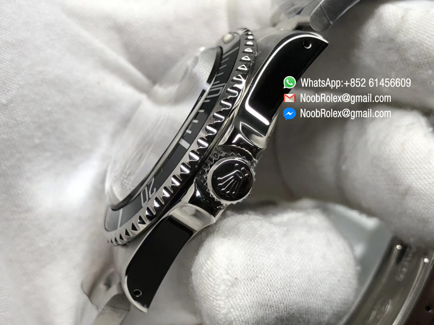 Vintage Submariner No Date Stainless Steel Black Dial Bracelet Plexi Plastic Crystal on Asian 2836 Movement 07