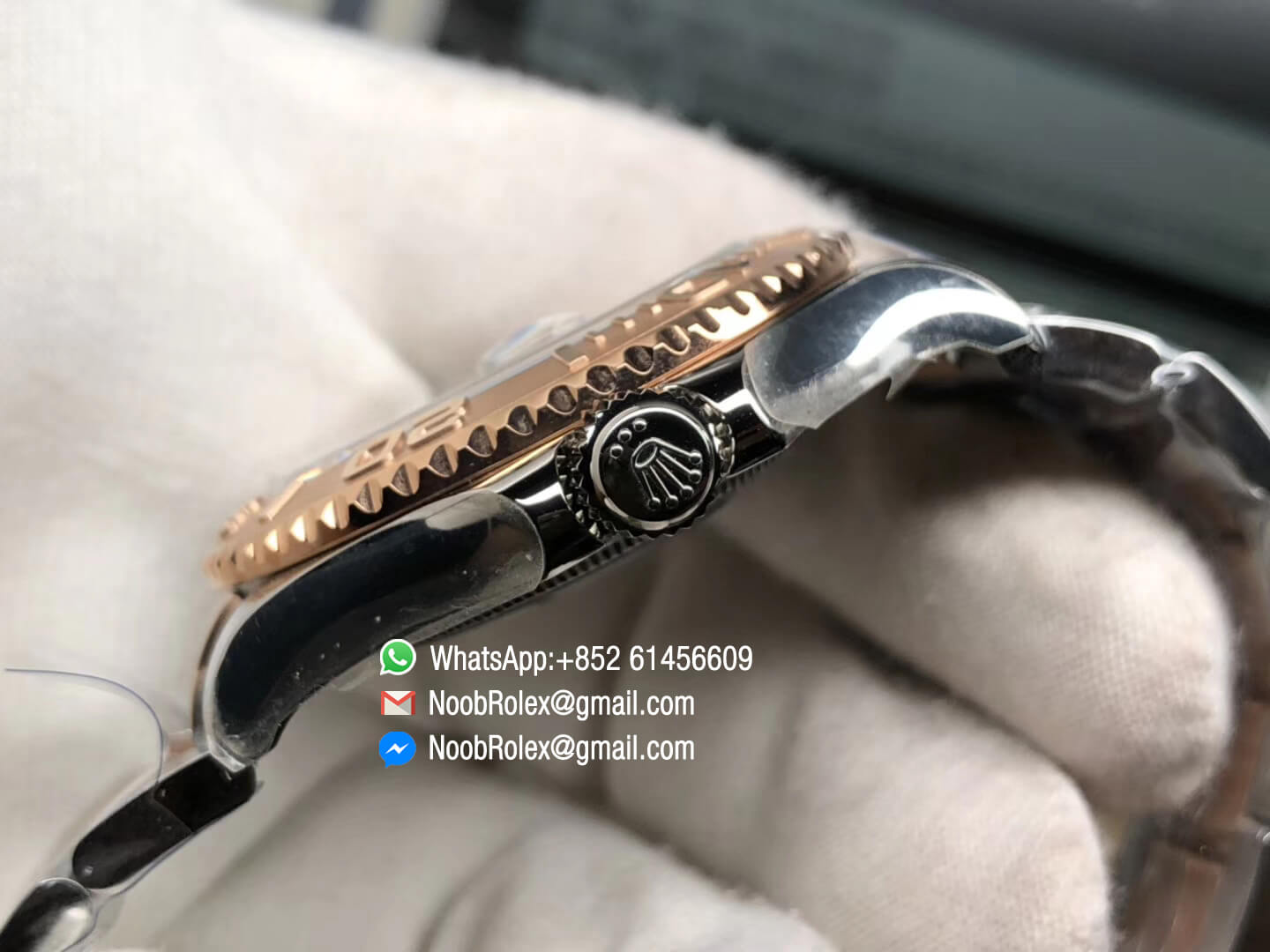 Yacht Master 116621 Rose Gold Wrapped Bezel Brown Dial Steel and Rose Gold Bracelet SA3135 GMF Best Edition Top Quality Rep Wristwatch 07