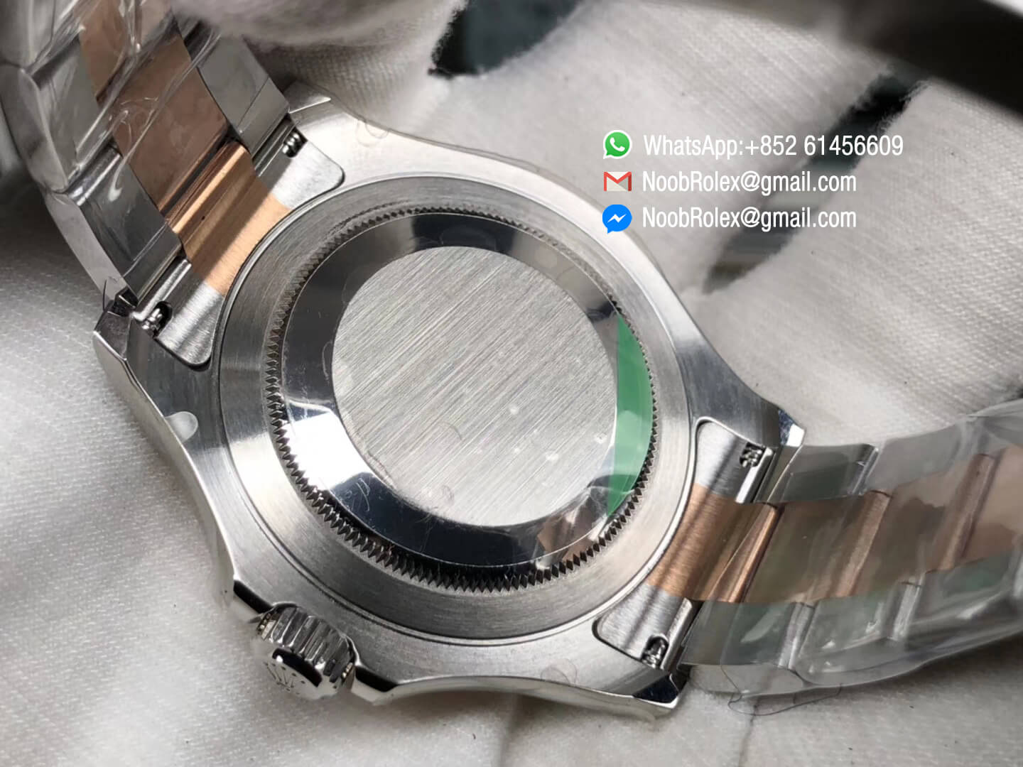 Yacht Master 116621 Rose Gold Wrapped Bezel Brown Dial Steel and Rose Gold Bracelet SA3135 GMF Best Edition Top Quality Rep Wristwatch 08