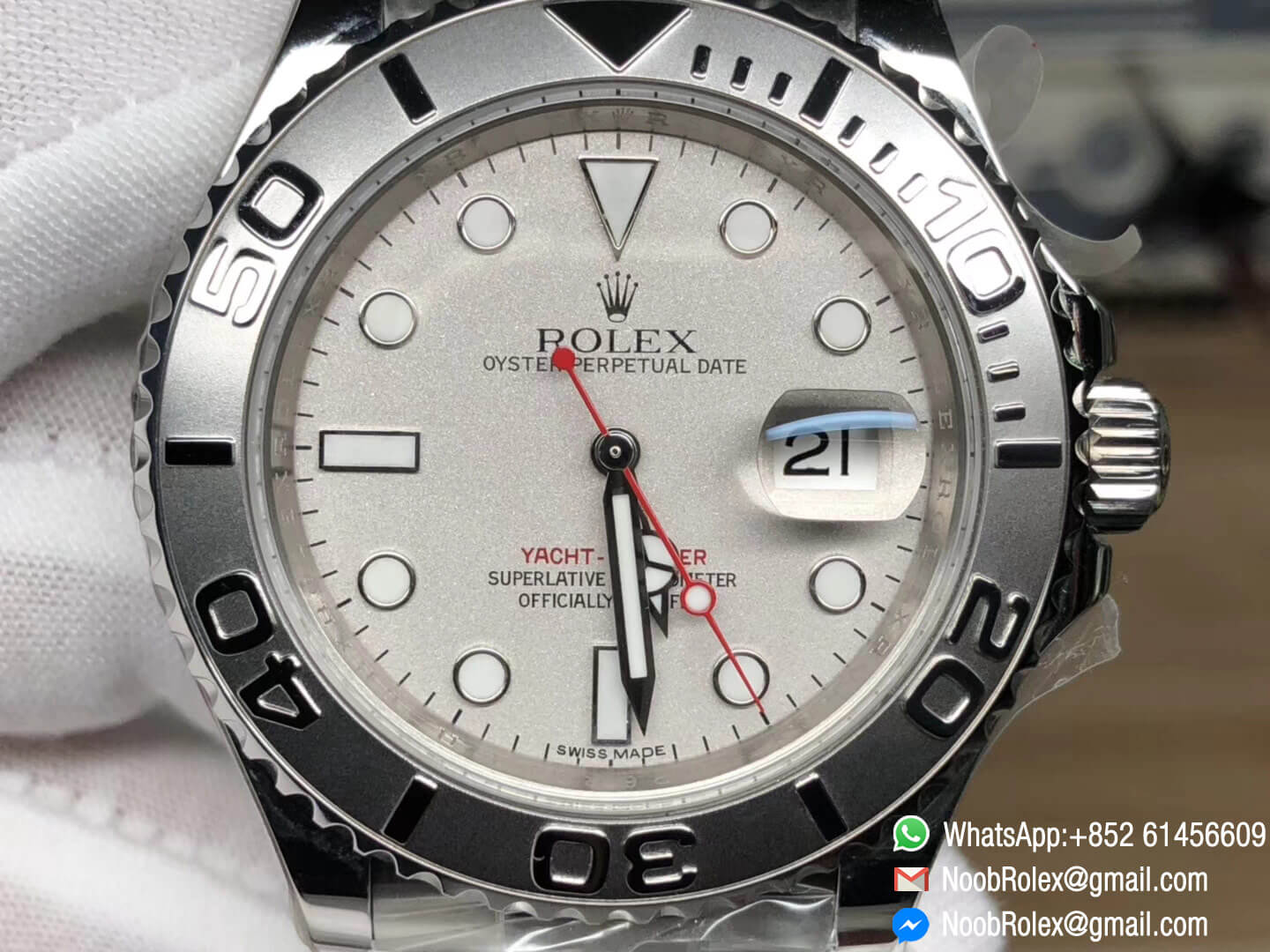 rolex yacht master second hand