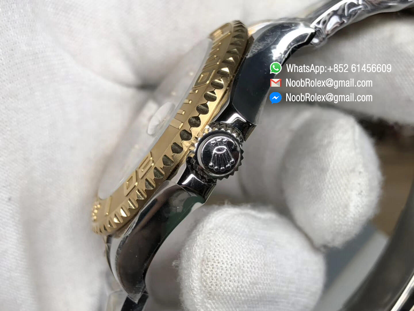 Yacht Master 16623 JF Best Edition White Dial on Steel Yellow Gold Two Tone Bracelet Asian 2836 Movement 06