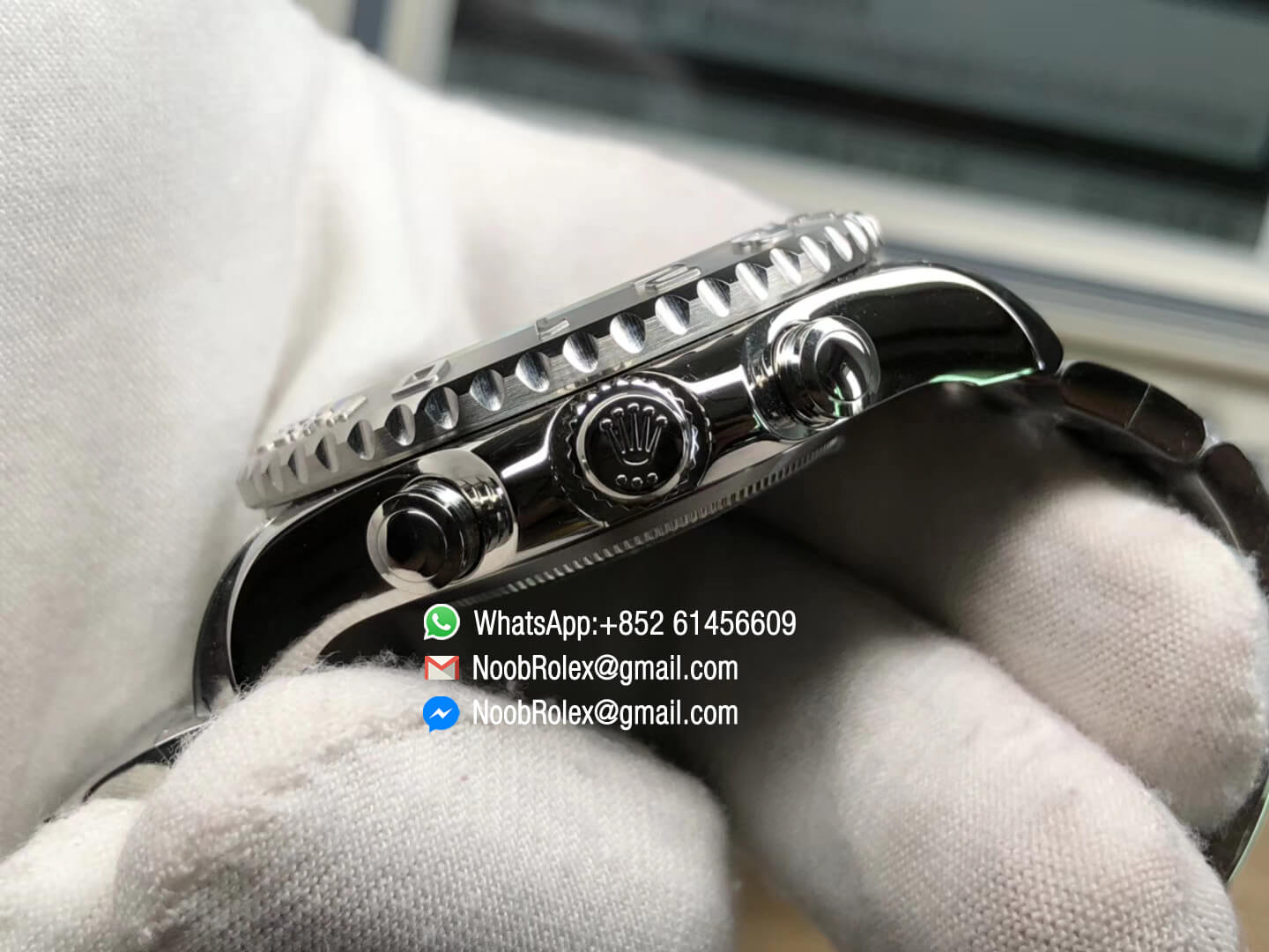 Yacht Master II 116689 Stainless Steel Case White Dial Red Chrono Hand and Second Subdial on Steel Bracelet A7750 JF Top Replica Best Edition 06