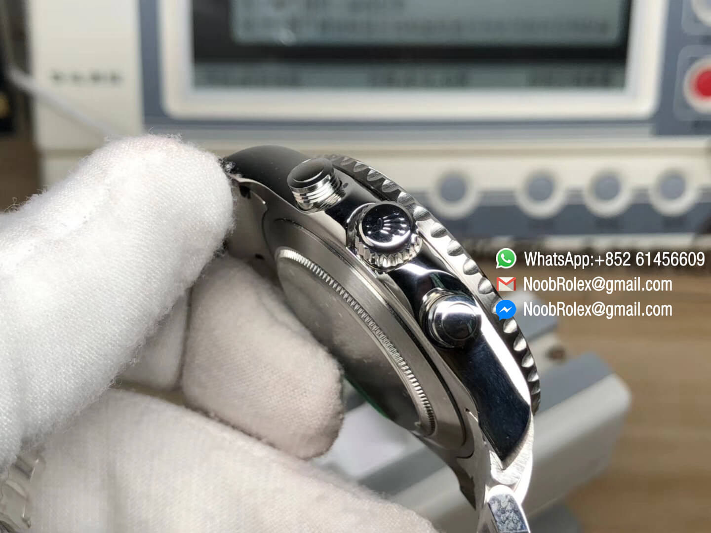 Yacht Master II 2017 baselworld 116680 Stainless Steel Case Blue Ceramic Bezel Silver Hand on Steel Bracelet A7750 JF Best Quality Top Replica 07