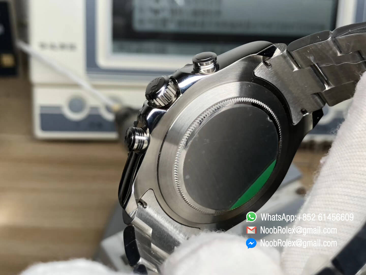 Yacht Master II 2017 baselworld 116680 Stainless Steel Case Blue Ceramic Bezel Silver Hand on Steel Bracelet A7750 JF Best Quality Top Replica 09