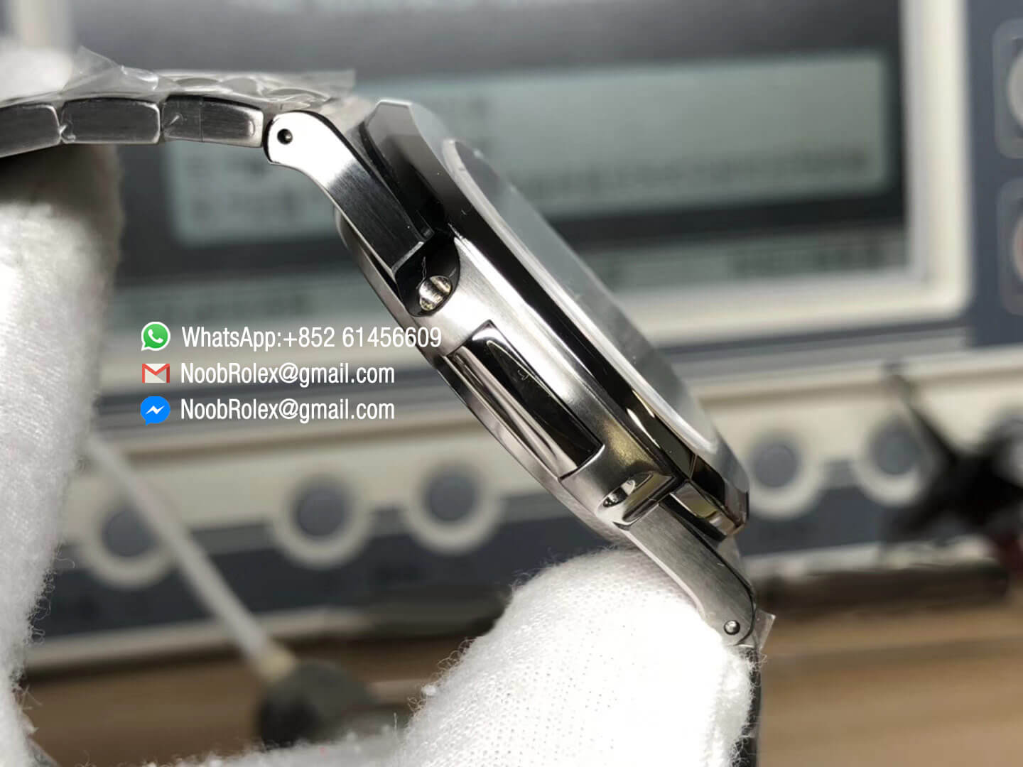 Nautilus Jumbo 5711 Stainless Steel Case Bracelet Blue Dial on A324 Clone 2018 MKS Best Edition V5 05