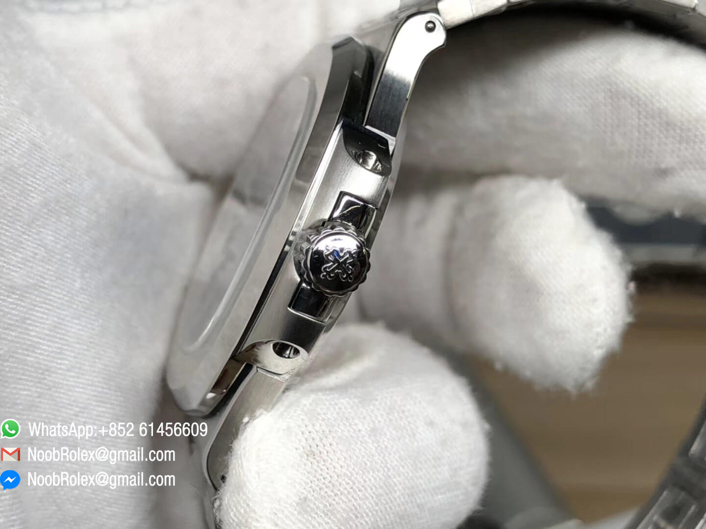 Nautilus Jumbo 5711 Stainless Steel Case Bracelet Blue Dial on A324 Clone 2018 MKS Best Edition V5 06