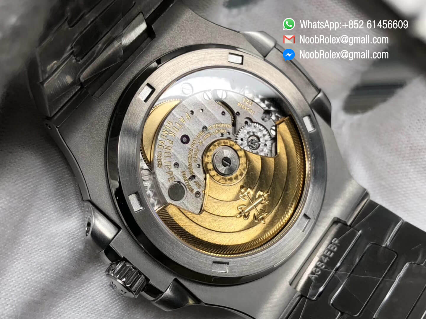 Nautilus Jumbo 5711 Stainless Steel Case Bracelet Blue Dial on A324 Clone 2018 MKS Best Edition V5 07