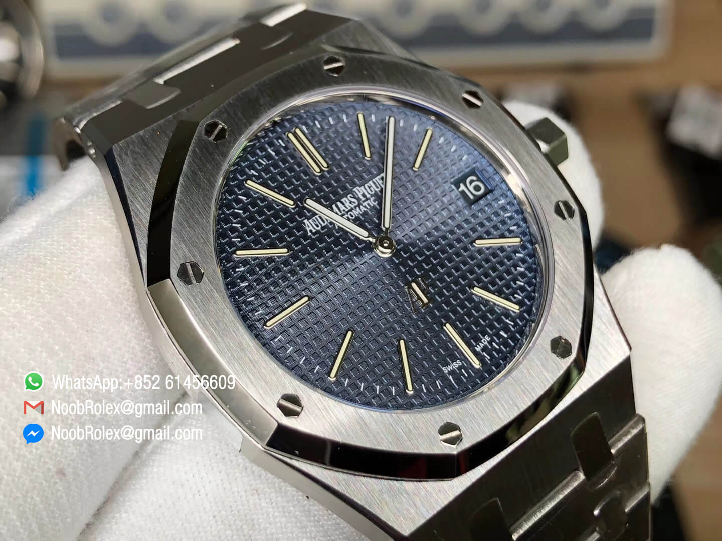 Royal Oak Jumbo Extra Thin 39mm 15202 XF Factory Blue