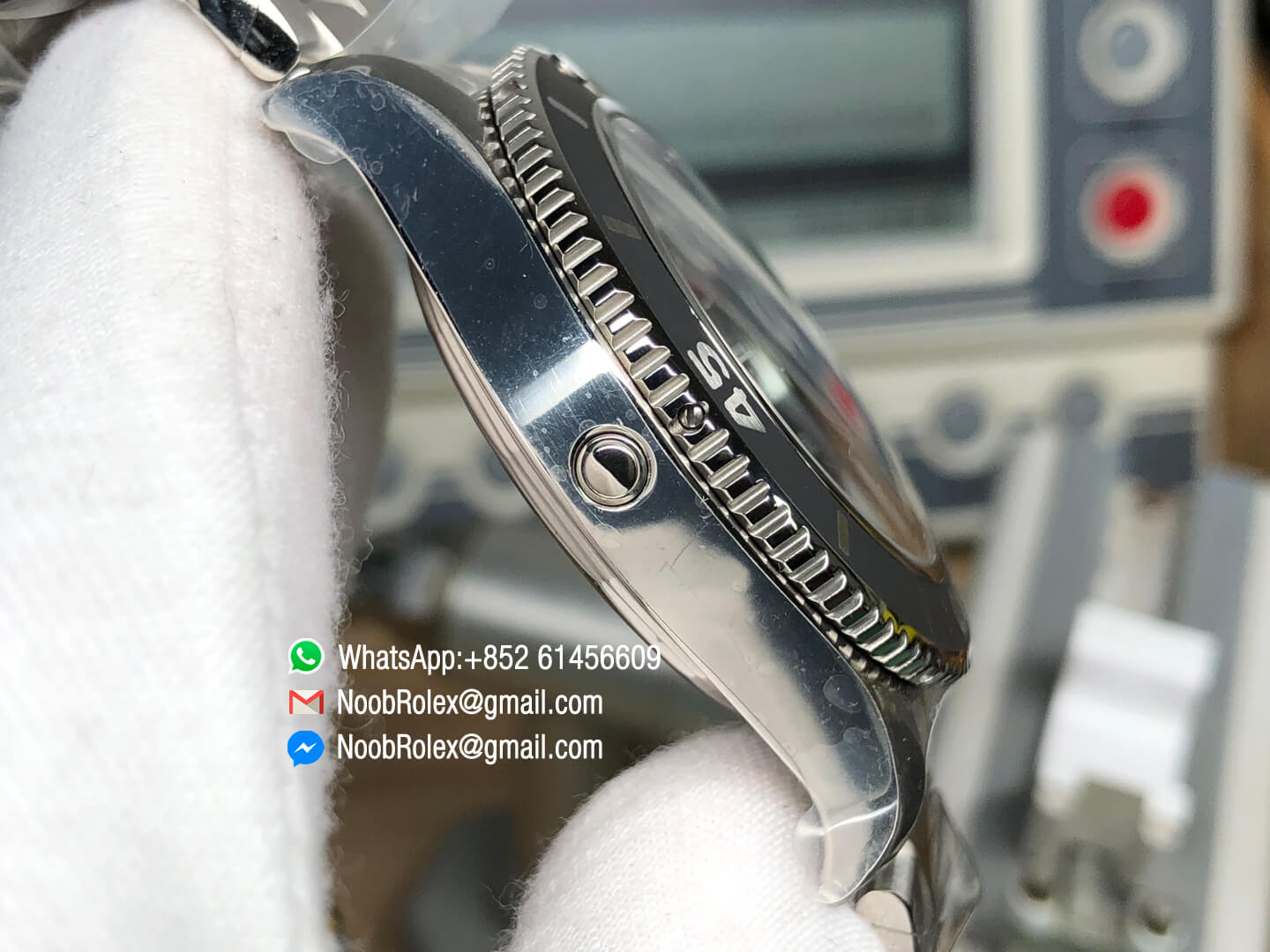 SuperOcean II Watch A17392D7 BD68 162A 44mm Black Dial on Stainless Steel Bracelet A2824 GF Top Clone 04