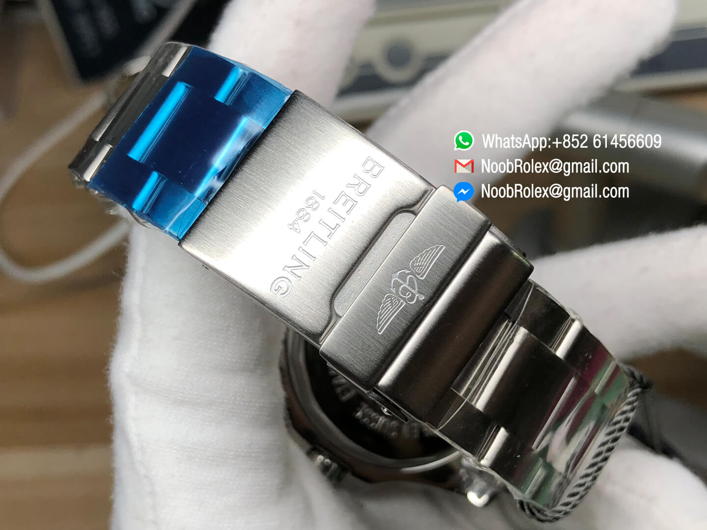 SuperOcean II Watch A17392D7 BD68 162A 44mm Black Dial on Stainless Steel Bracelet A2824 GF Top Clone 10