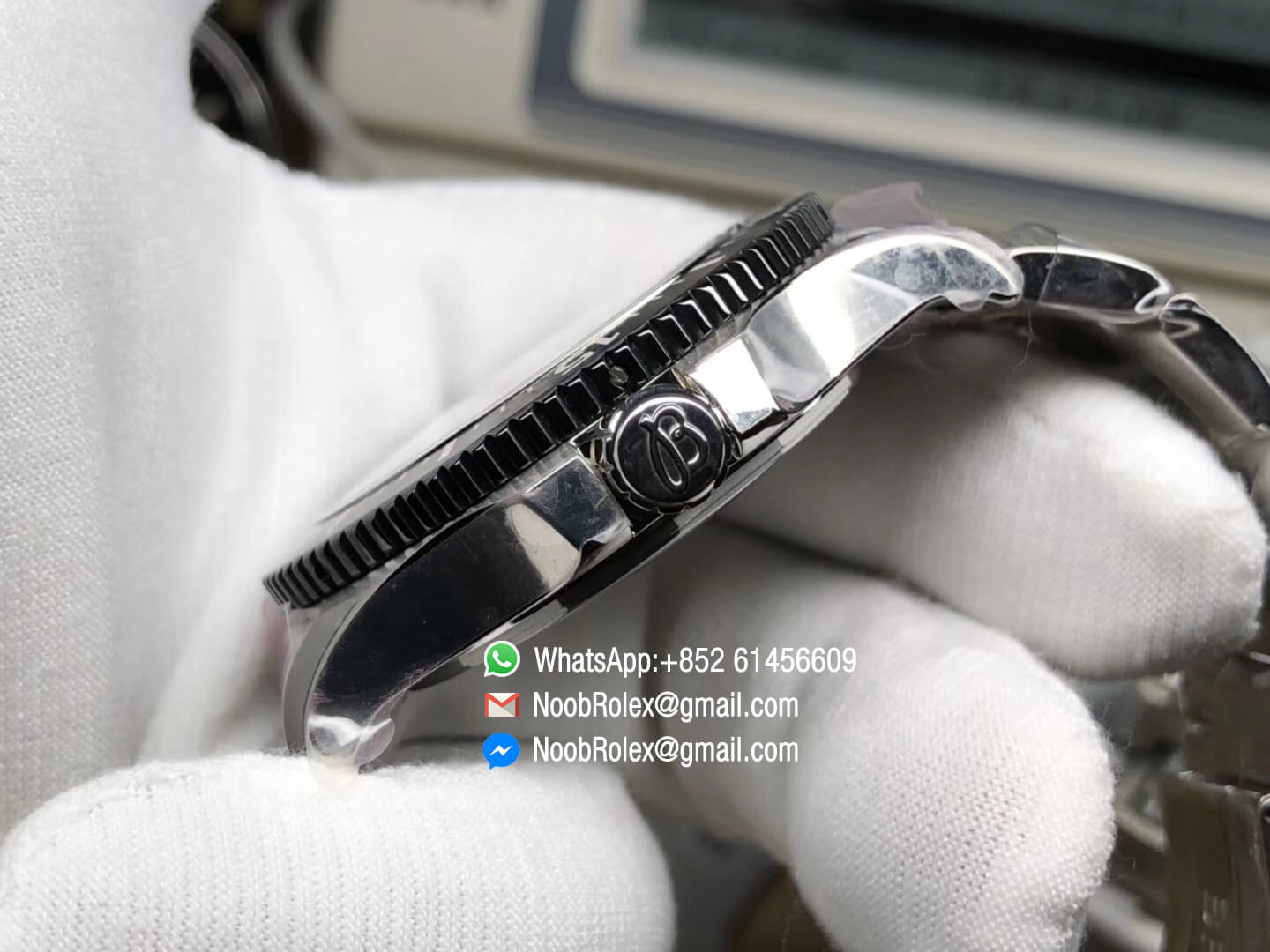 Superocean 44mm Special Edition Stainless Steel Case Ceramic Bezel GF Best Edition Replica Black Dial on Steel Bracelet A2824 07