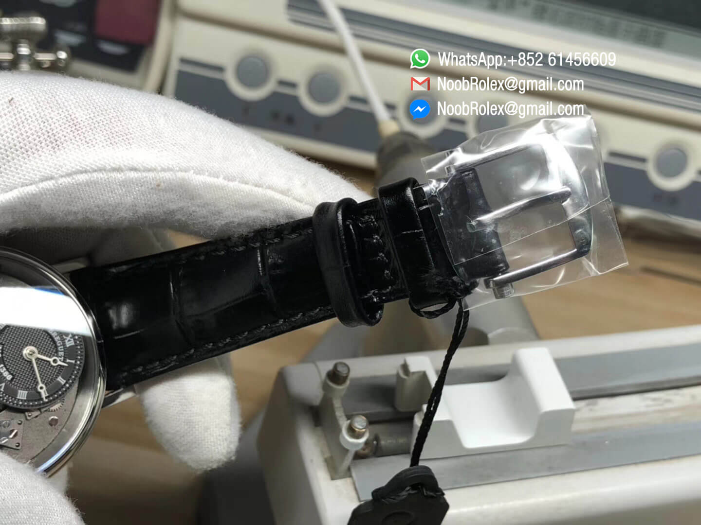 Tradition 7057BB G9 9W6 Steel Case Black Skeleton Dial On Black Leather Strap A507 Super Clone Quality Best Edition 09