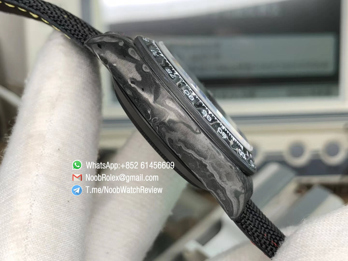 WWF Factory Rolex Daytona DIW Carbon Motley Edition Full Forge Carbon Case Color Dial Color Subdial A4130 04