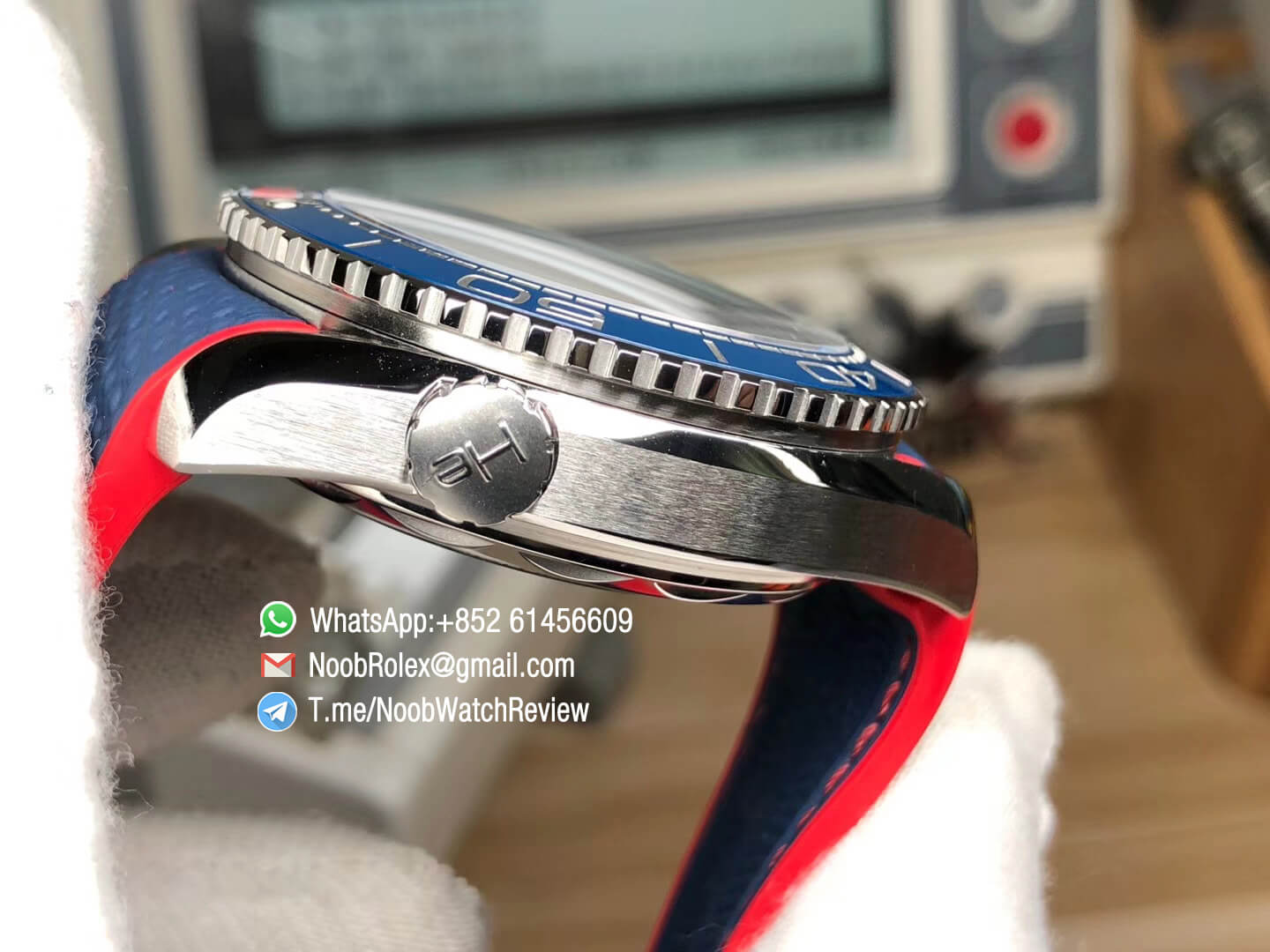 VSF Planet Ocean 600m 43mm Pyeongchang 2018 Edition Blue Dial on Blue Nylon Strap A8900 Super Clone Movement 04