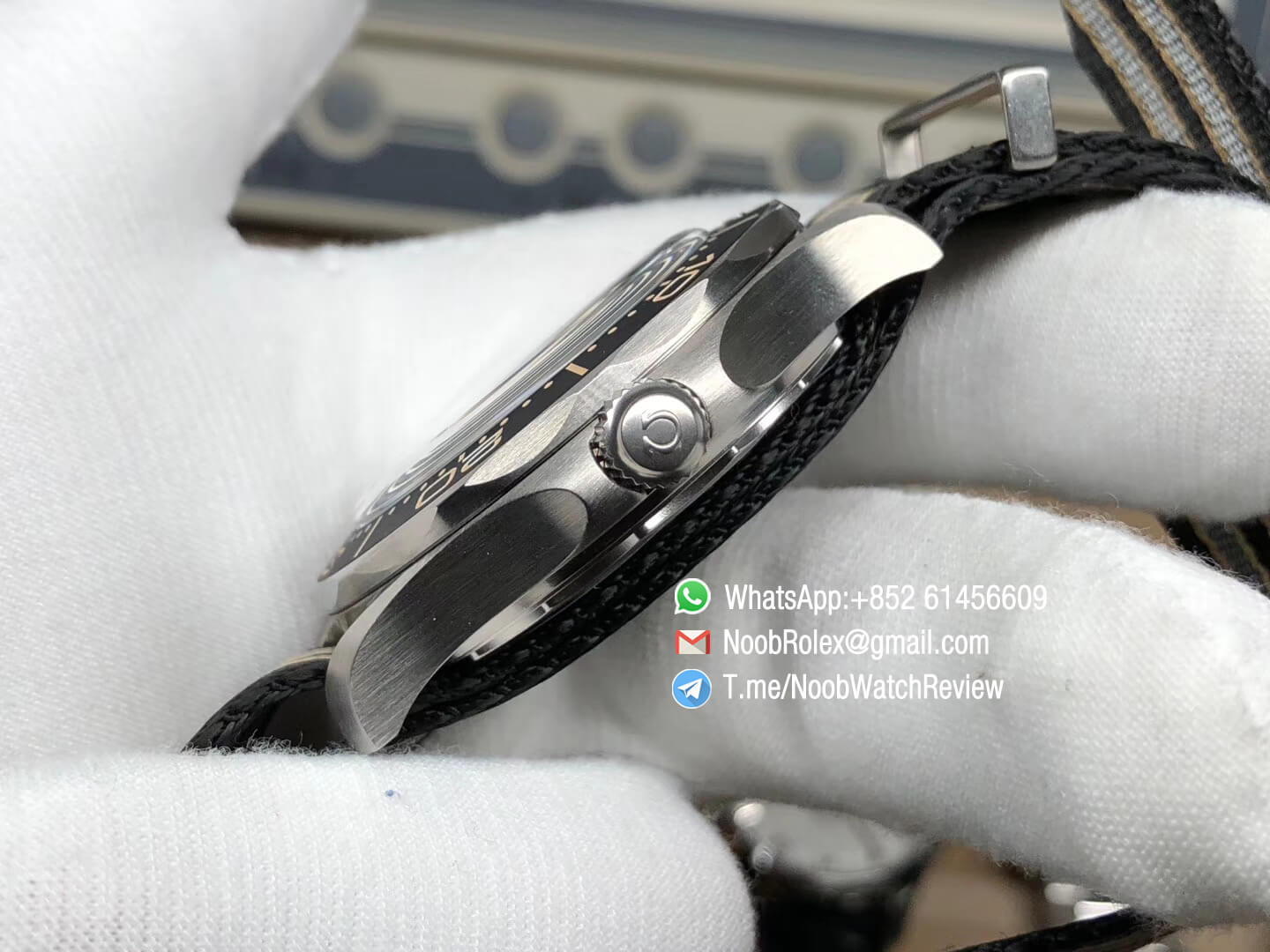 VS Factory High Clone Omega Seamster Diver 300M James Bond 007 No Time to Die Limited Edition on Nato Strap A8806 06