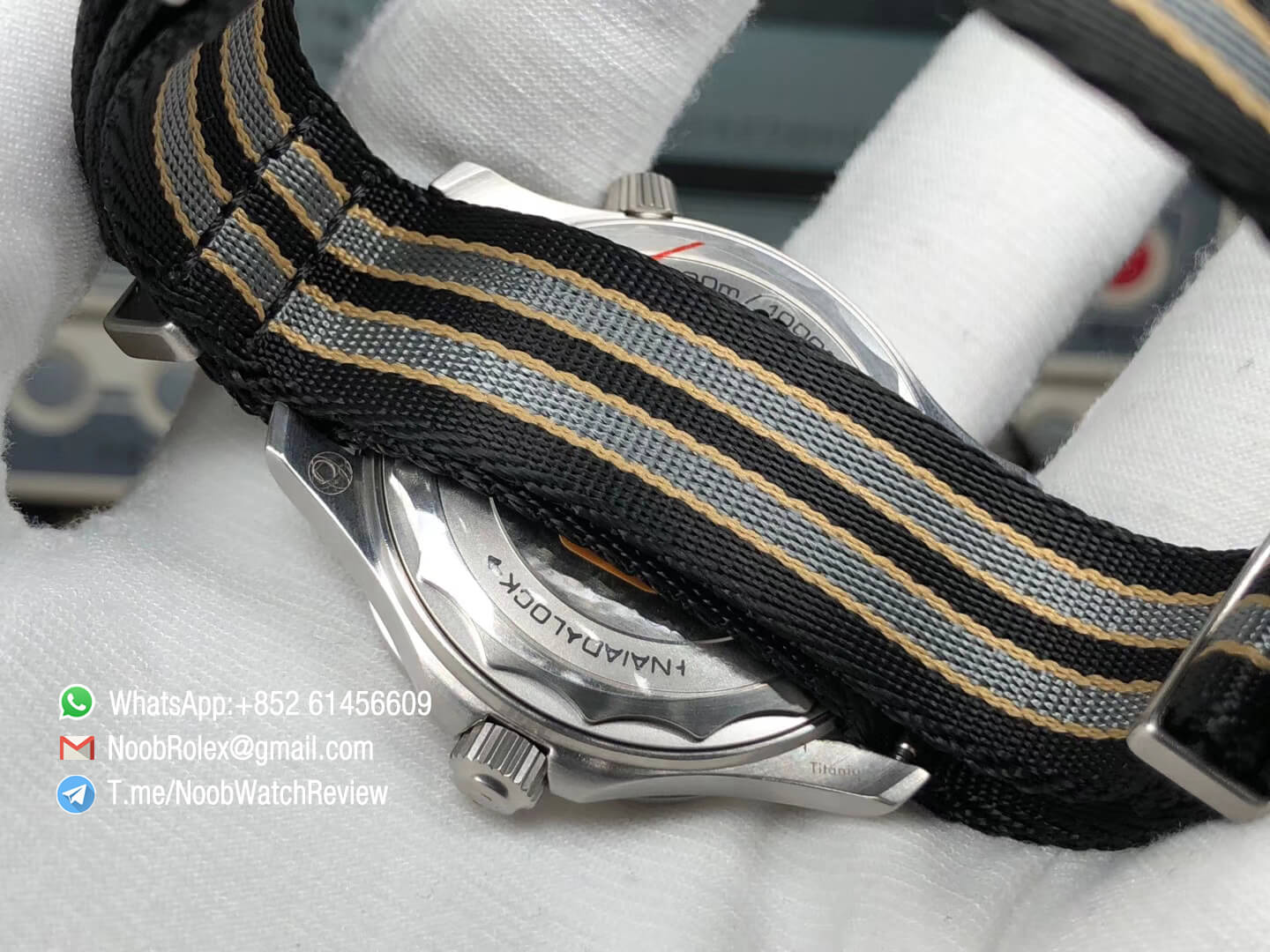 VS Factory High Clone Omega Seamster Diver 300M James Bond 007 No Time to Die Limited Edition on Nato Strap A8806 07