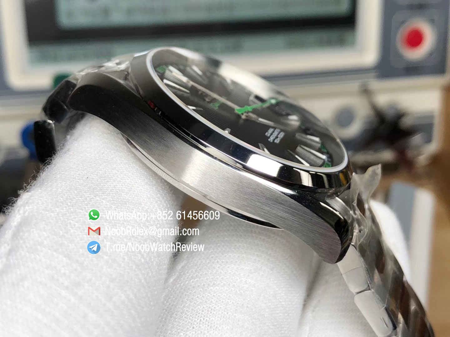 VS Factory Seamaster Aqua Terra 41mm 150m Black Dial Green Seconds Needle Steel Case Asia Clone 8500 Calibre 04