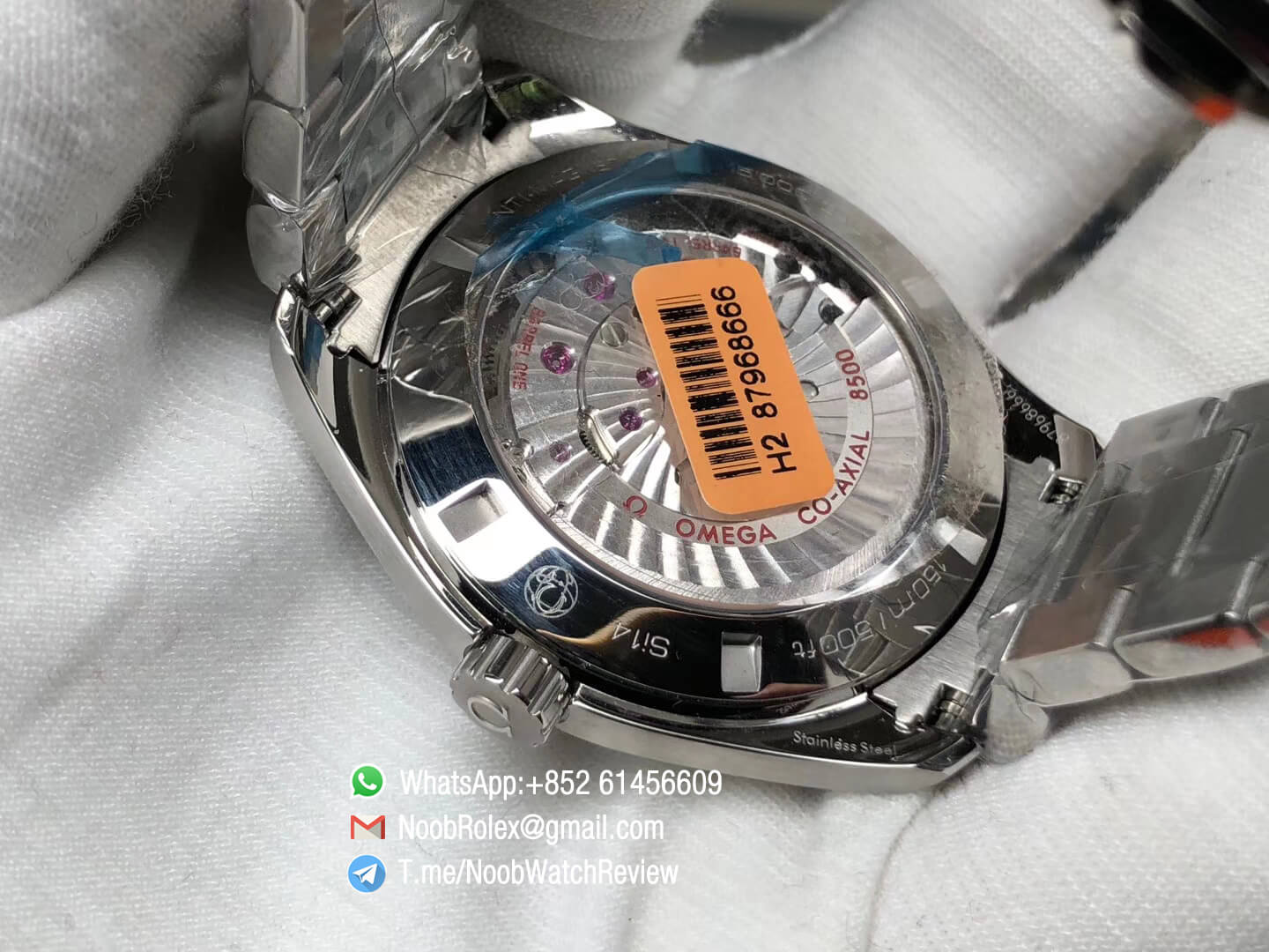 VSF Omega Seamaster Aqua Terra 150M Steel Case White Textured Dial Blue Hands on Steel Bracelet A8500 Super Clone Movement 07