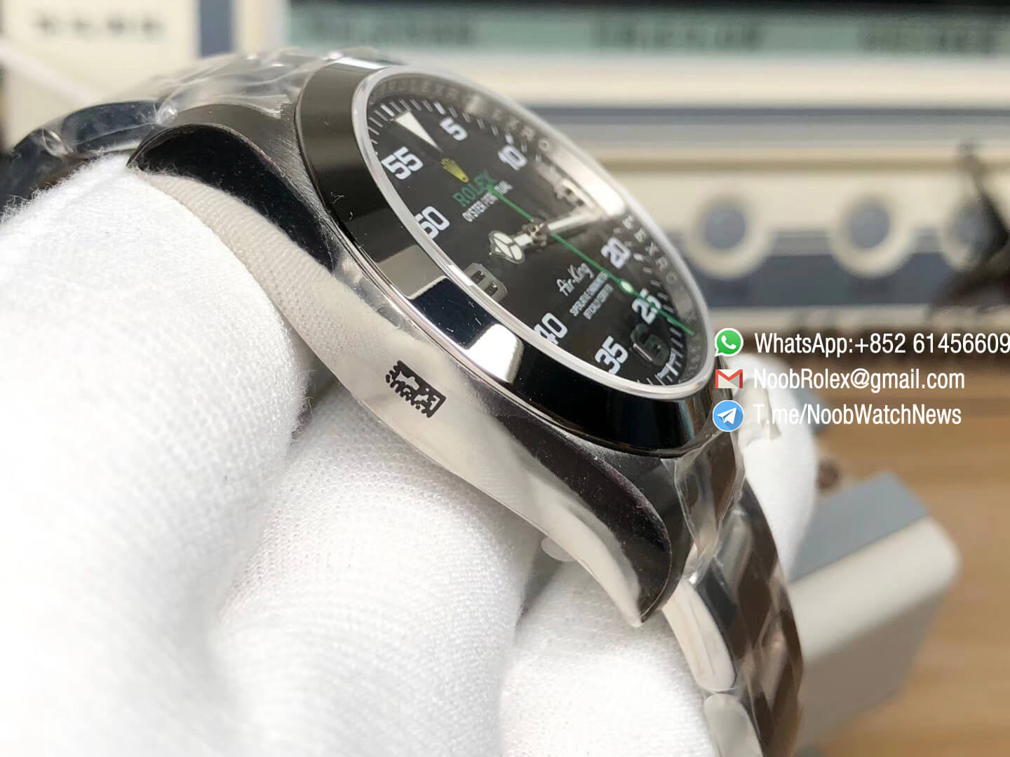 Noob Factory Rolex Best Quality Air King 116900 40mm Baselworld 2016 on Steel Case Bracelet A2836 04