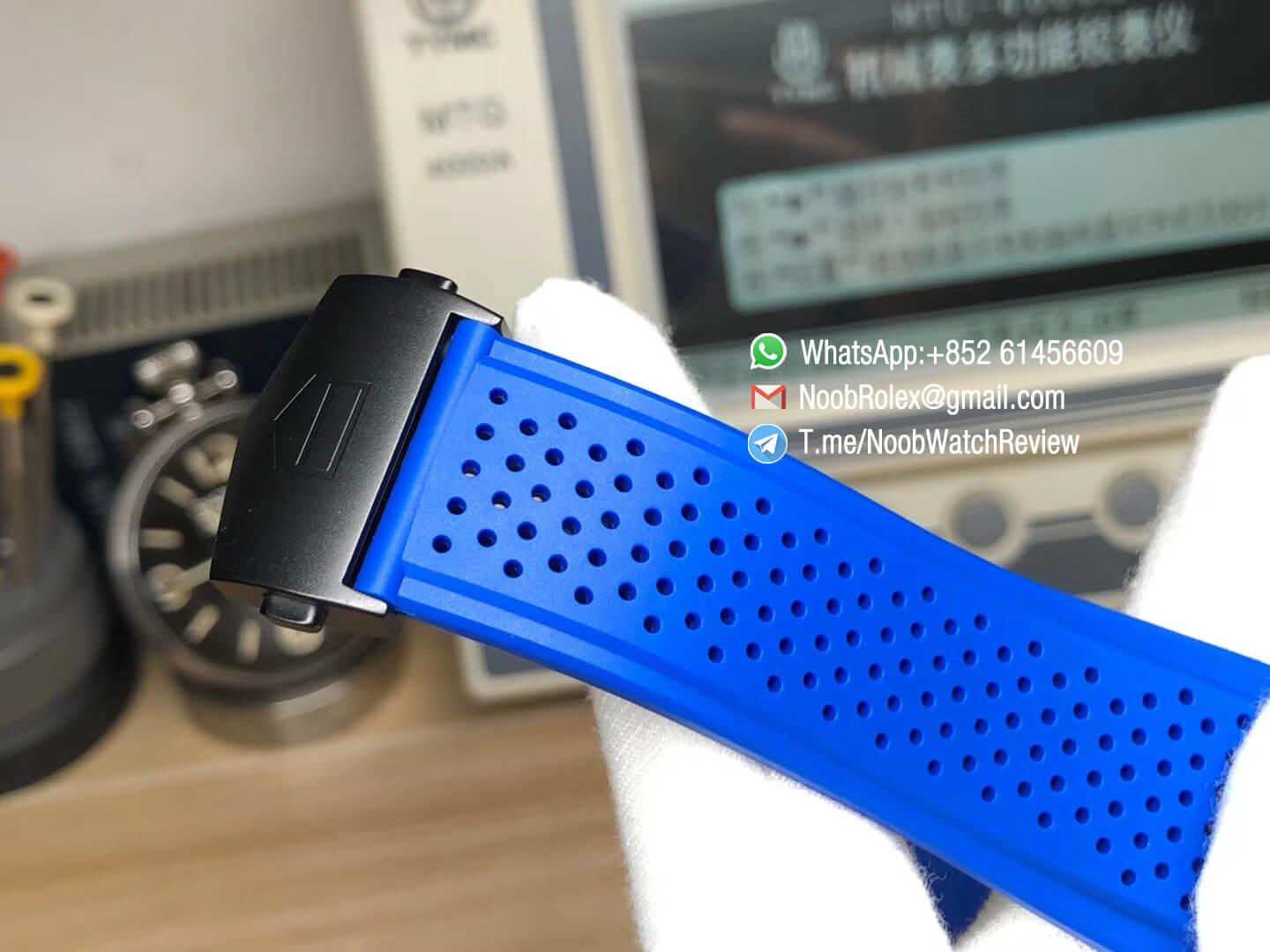 XF Best Quality Tag Heuer Carrera CAL Heuer 01 Chrono PVD Case Skeleton Dial Blue Hand Blue Rubber Strap Asain Clone 1887 Movement 08