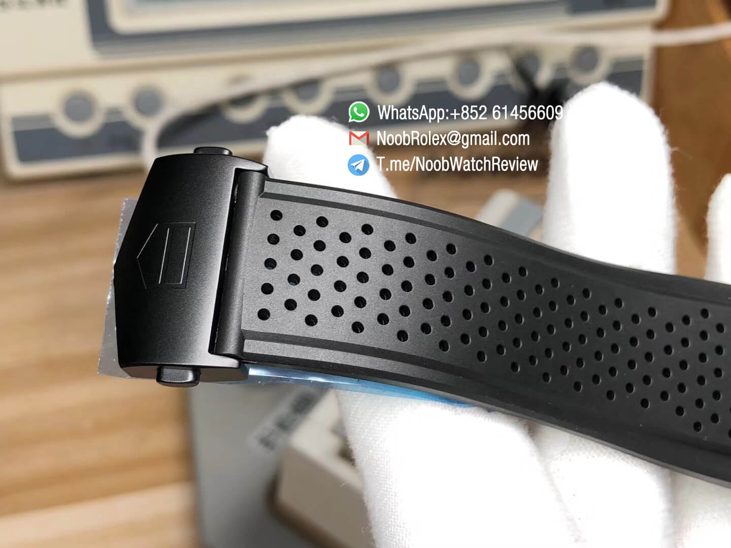 XF Top Replica Tag Heuer Carrera CAL Heuer 01 Chrono PVD Case Skeleton Dial Red Hand Rubber Strap Asain Clone 1887 Movement 08