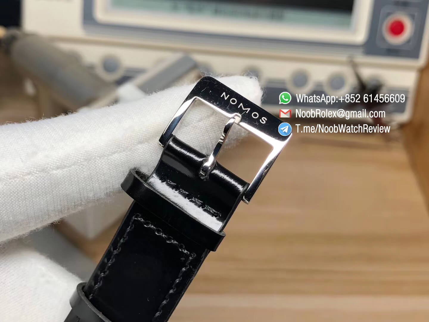 GP Factory Top Replica Nomos Tangomat Nomos Tangente 38mm White Dial on Black Leather Strap A23J Automatic 08