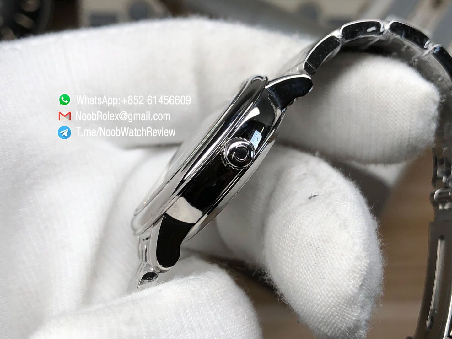 MKS Top Replica De Ville Prestige Co Axial Ladies watch Orbis Stainless Steel Case MOP Dial with Diamonds and Date Automatic 06