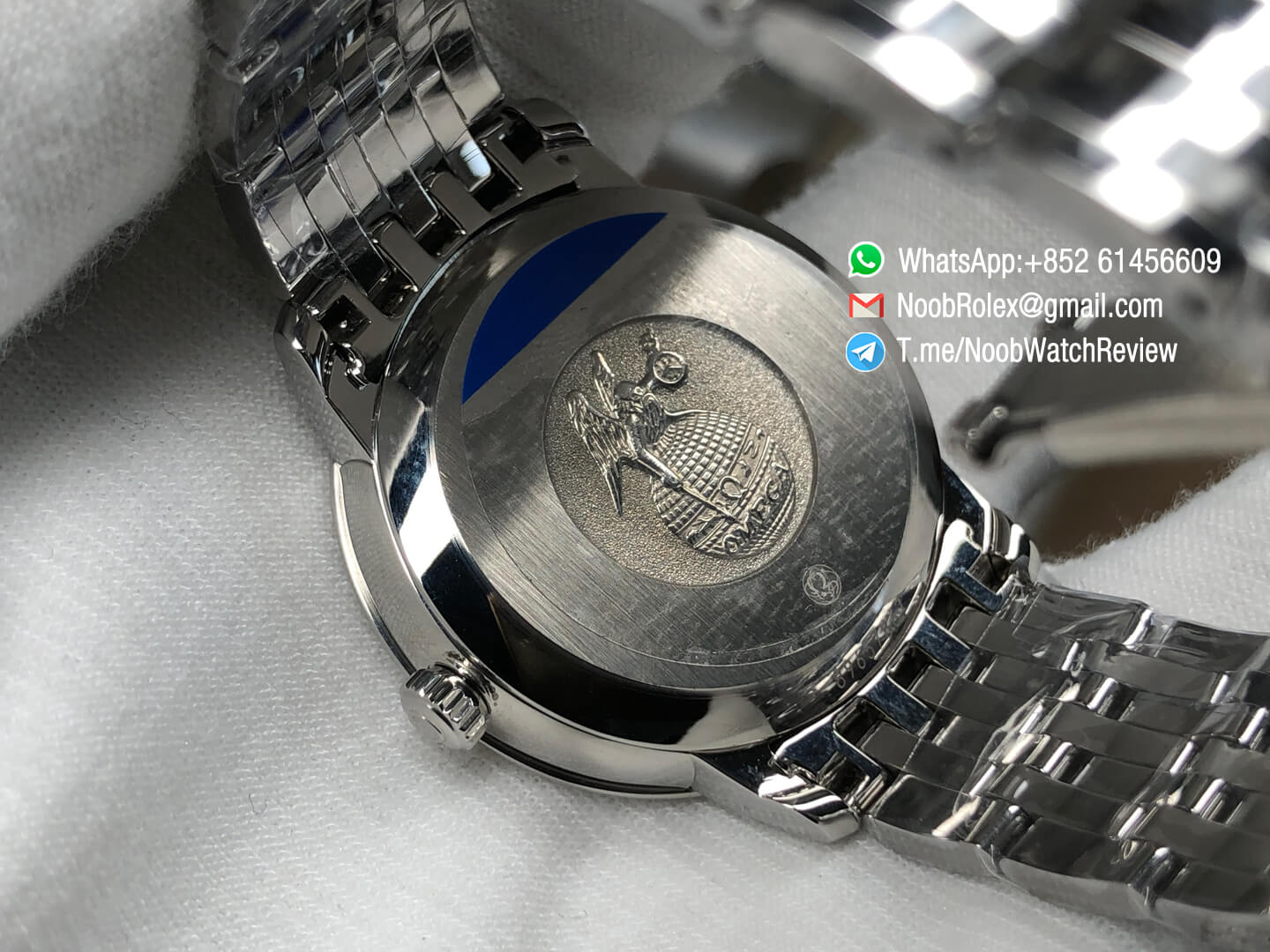 MKS Top Replica De Ville Prestige Co Axial Ladies watch Orbis Stainless Steel Case MOP Dial with Diamonds and Date Automatic 07