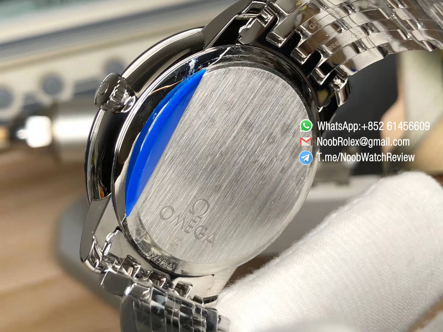 VSF Top Quality Replica Omega De Ville Mens Co Axial 41mm Blue Dial with Roman Markers Steel Case Bracelet A8500 Movement 08