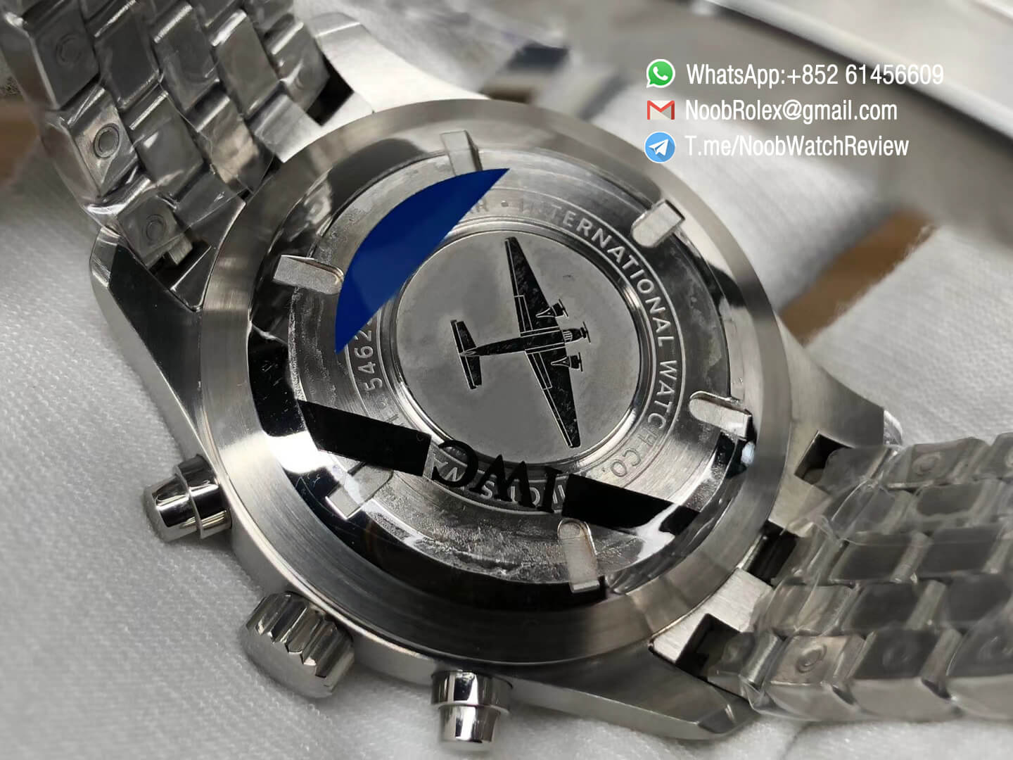 ZF V2 IWC Pilot Chrono IW377710 Black Dial on Steel Case Bracelet A7750 Swiss Watch Replica Manufacturer 07