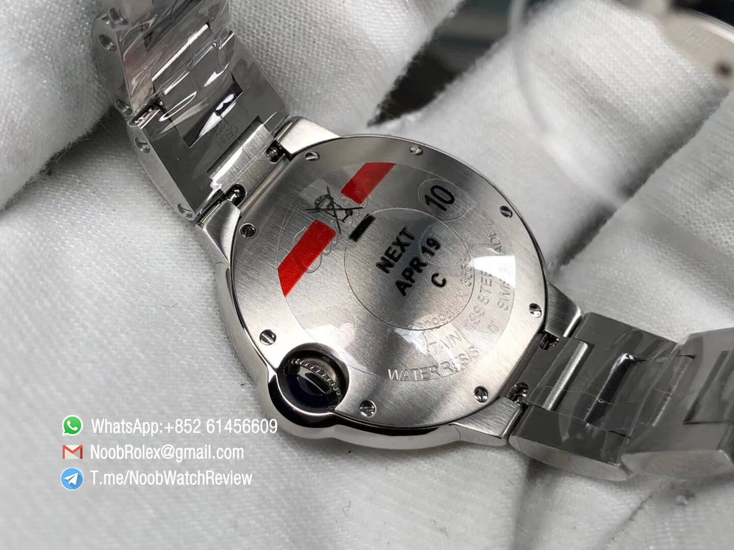 Balon Bleu W6920084 Lady Watch 33mm Silver Textured Dial Plated Diamonds Bezel Steel Case Bracelet Swiss Ronda Quartz V6F 08