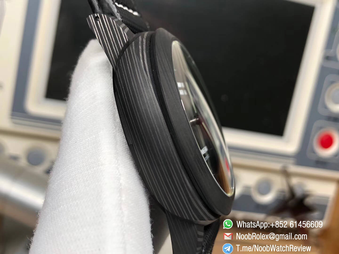 Panerai PAM01118 Luminor Marina Luminous Trilogy Black Carbotech Case Superlumed Dial on Black Sportech Strap P9010 Clone VSF Top Clone 04