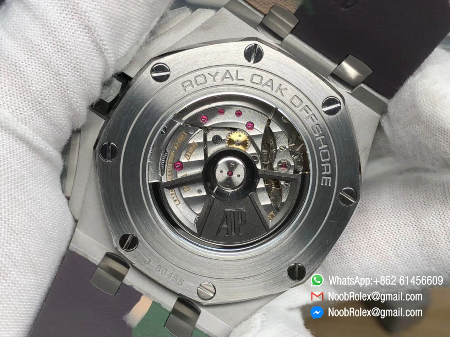 Royal Oak Offshore 2018 SIHH Combat 26400SO 44mm Green Ceramic Bezel on Camo Rubber Strap A3126 JF 2018 Top Rep Watch 07